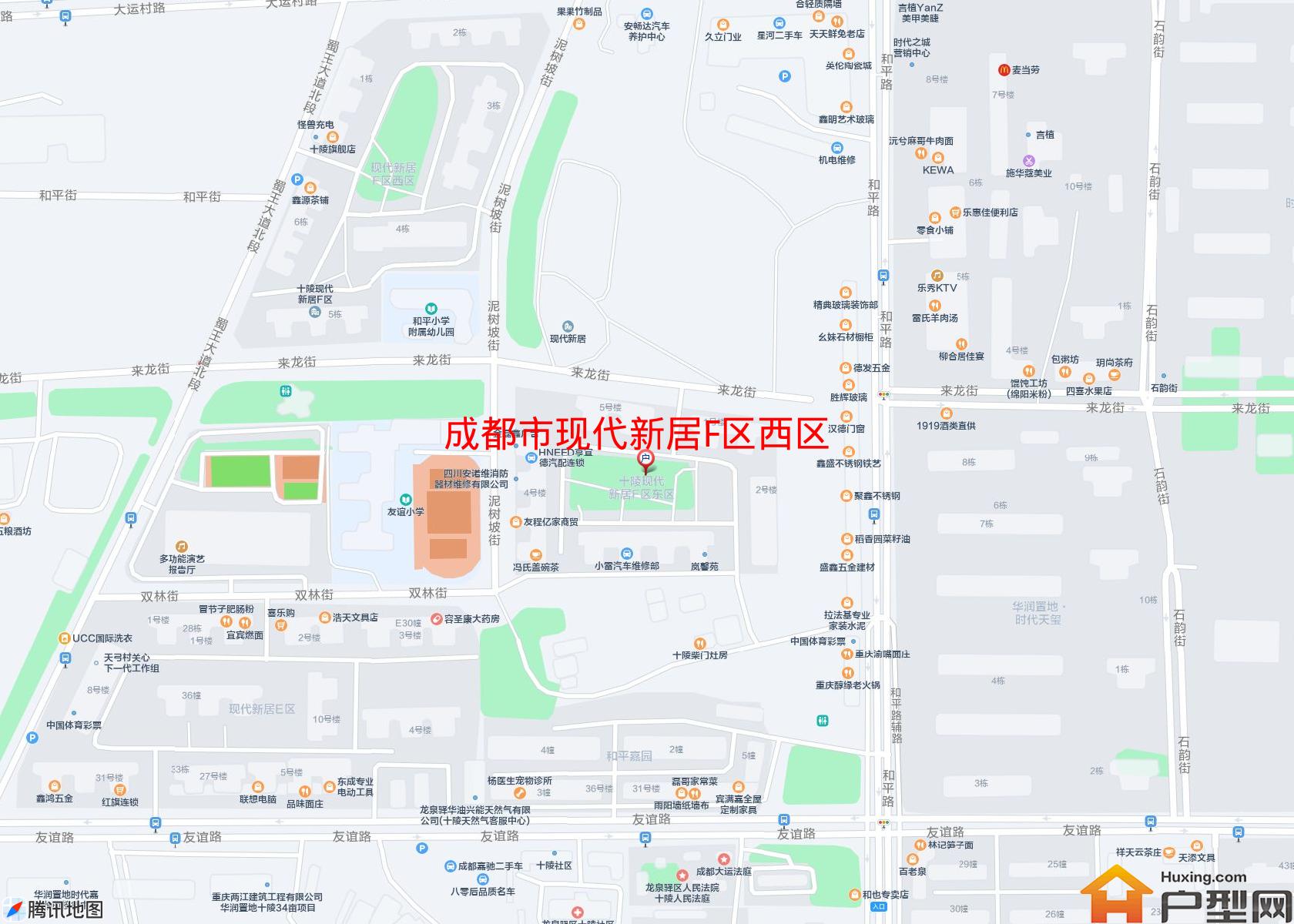 现代新居F区西区小区 - 户型网