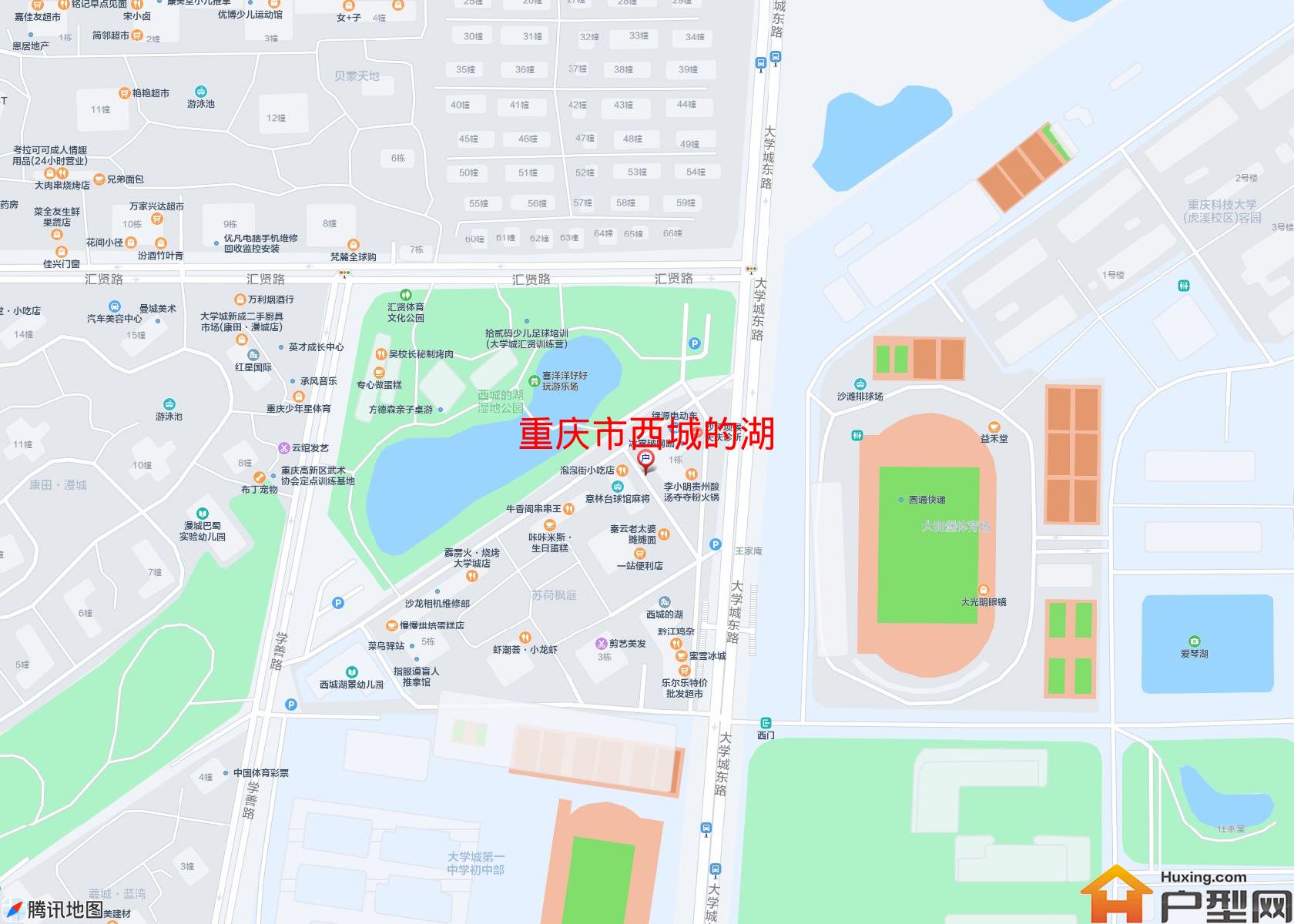 西城的湖小区 - 户型网