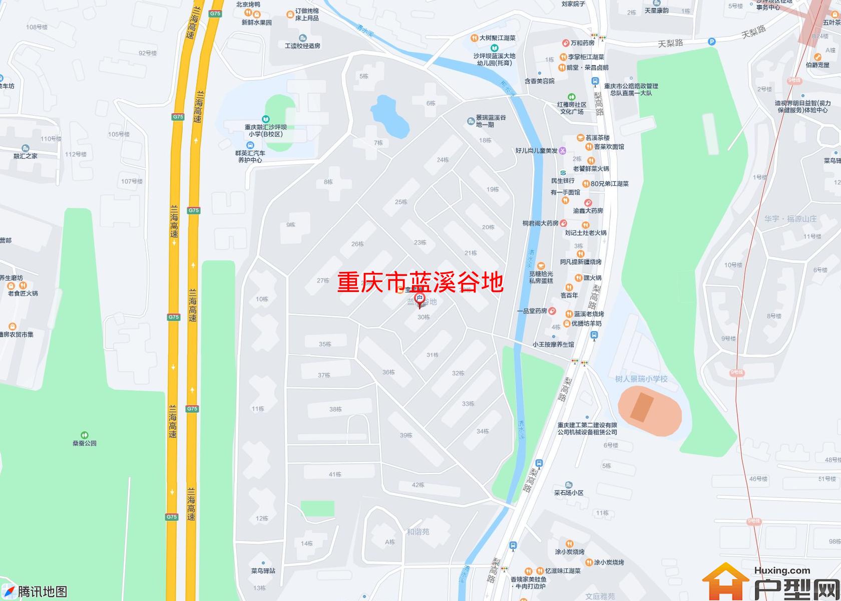 蓝溪谷地小区 - 户型网