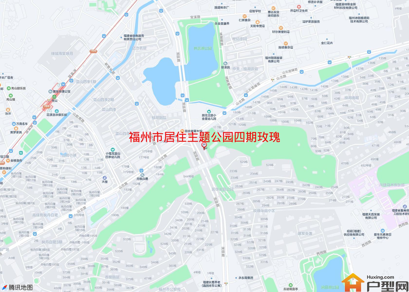 居住主题公园四期玫瑰华庭小区 - 户型网