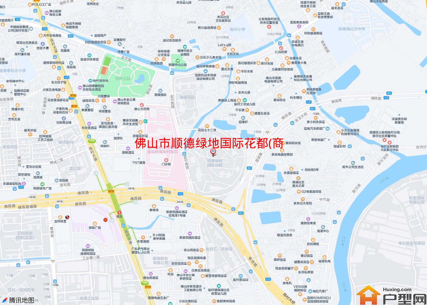 顺德绿地国际花都(商住楼)小区 - 户型网
