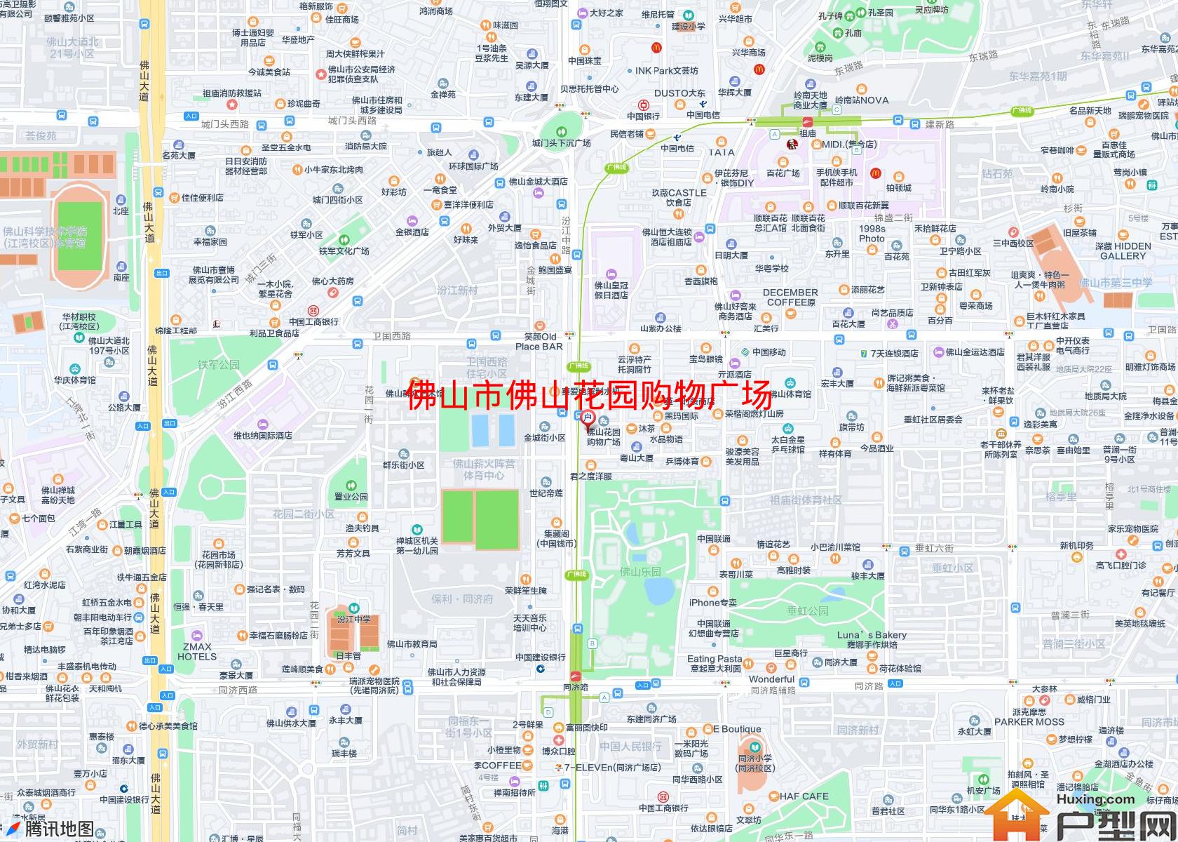 佛山花园购物广场小区 - 户型网
