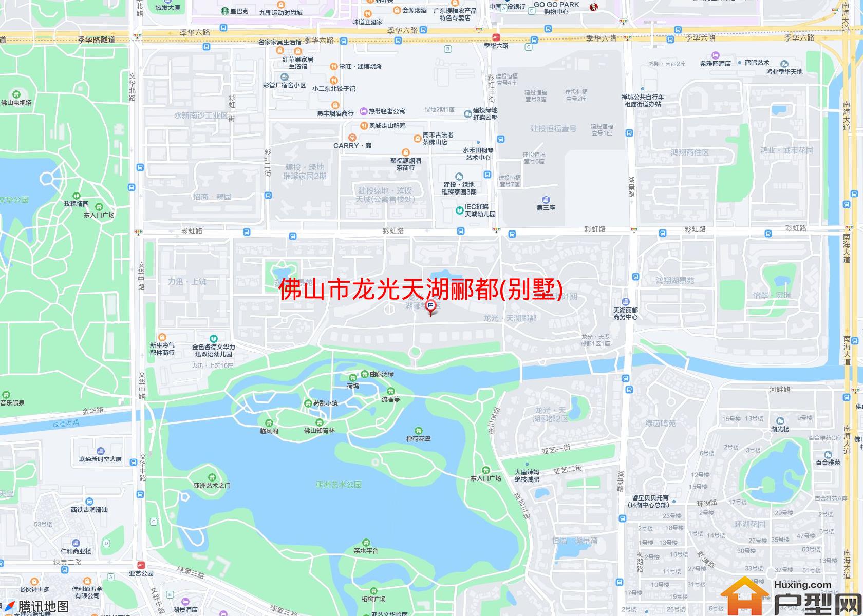 龙光天湖郦都(别墅)小区 - 户型网