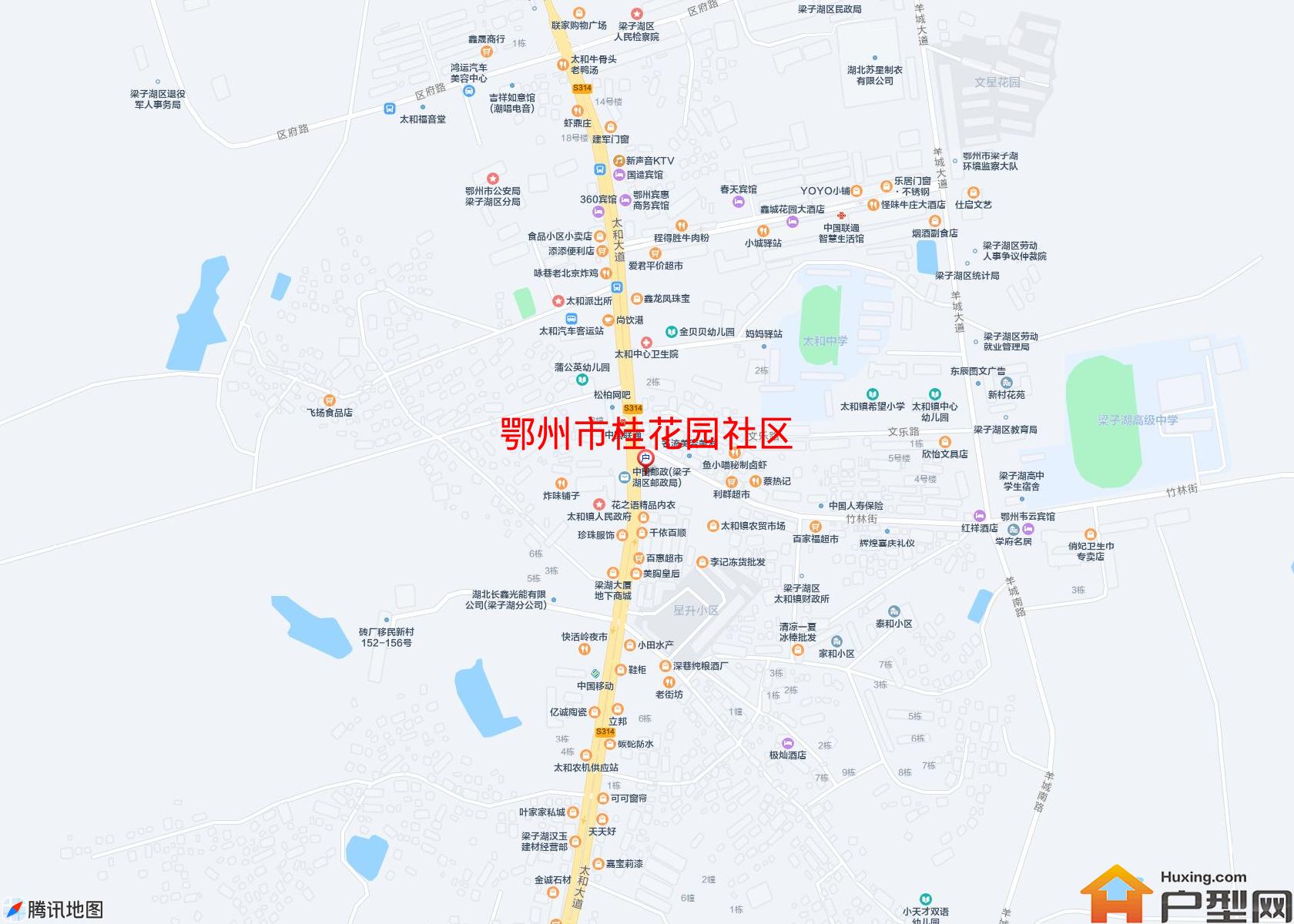 桂花园社区小区 - 户型网