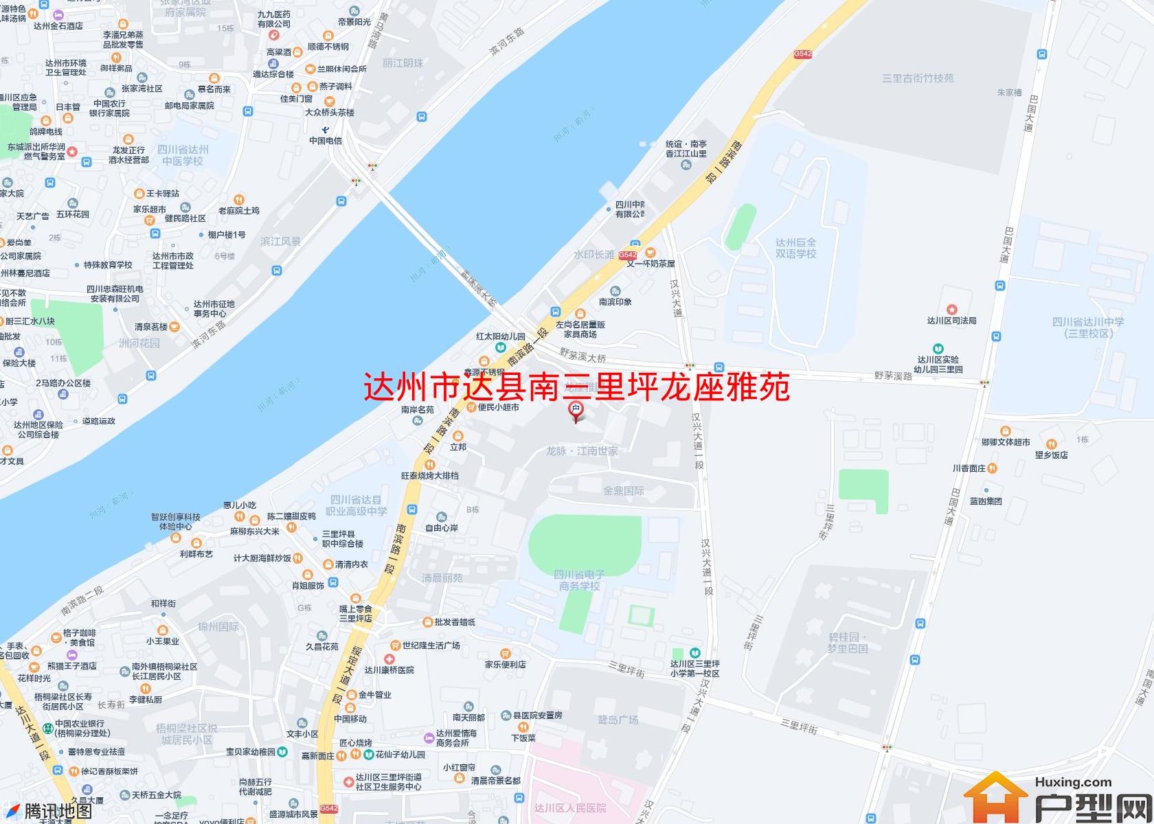 达县南三里坪龙座雅苑小区 - 户型网