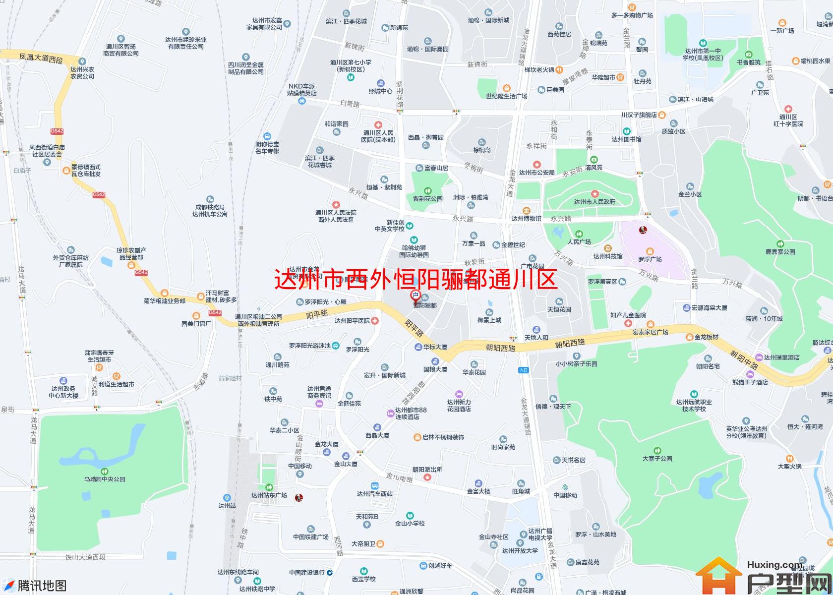 西外恒阳骊都通川区小区 - 户型网