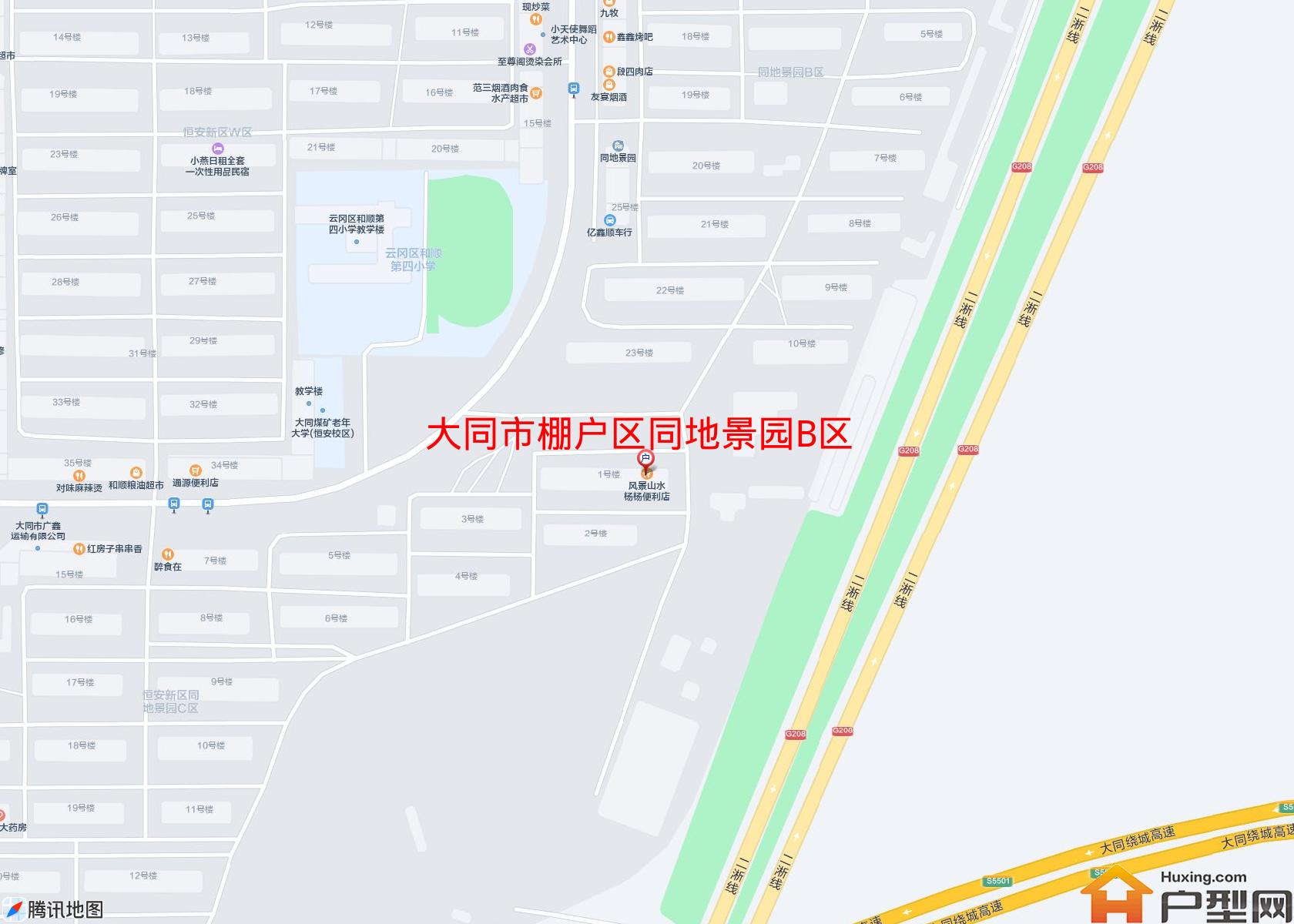 棚户区同地景园B区小区 - 户型网