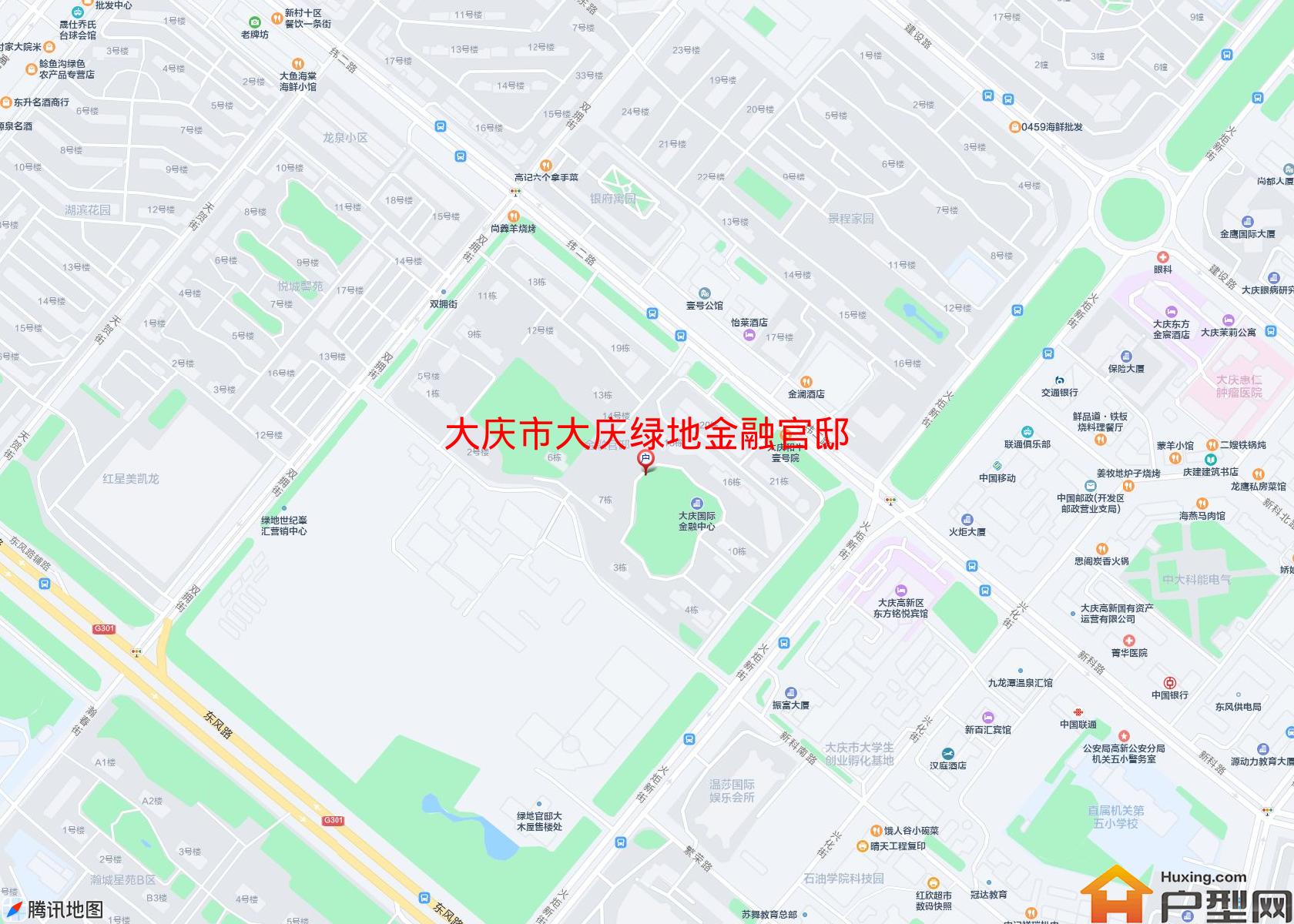 大庆绿地金融官邸小区 - 户型网