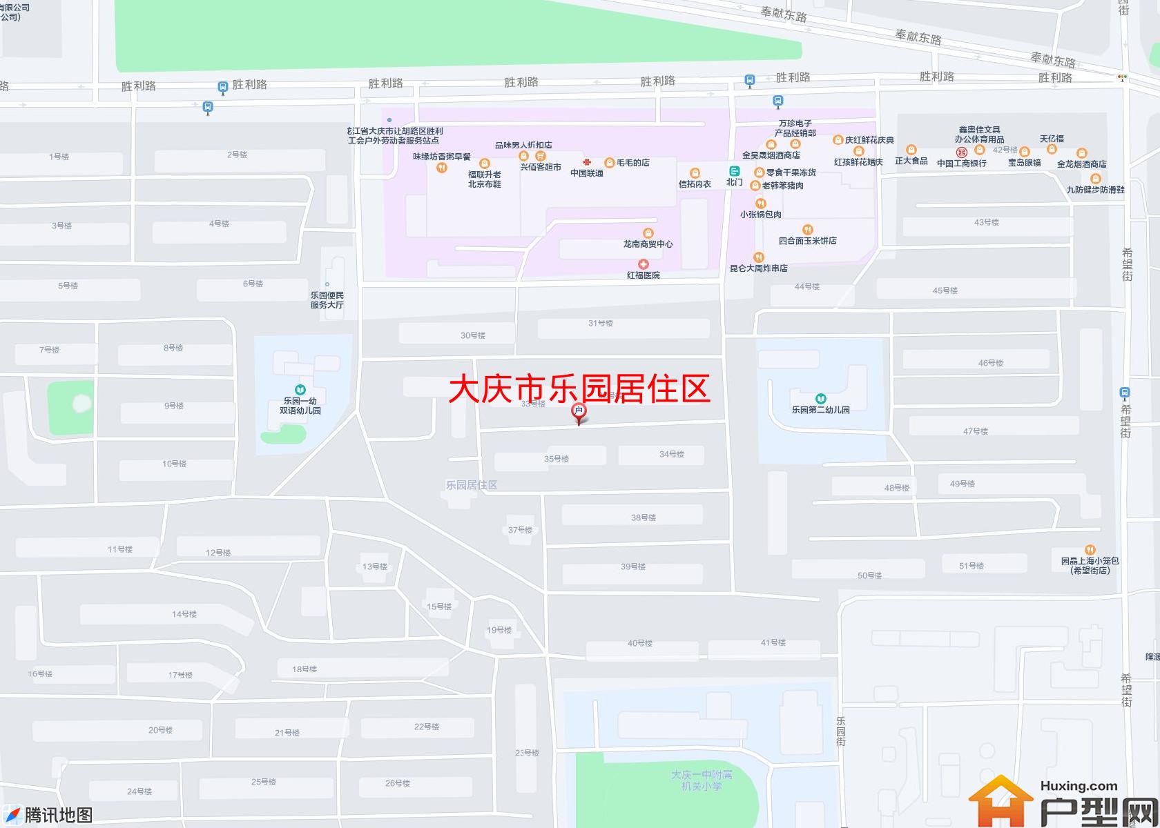 乐园居住区小区 - 户型网