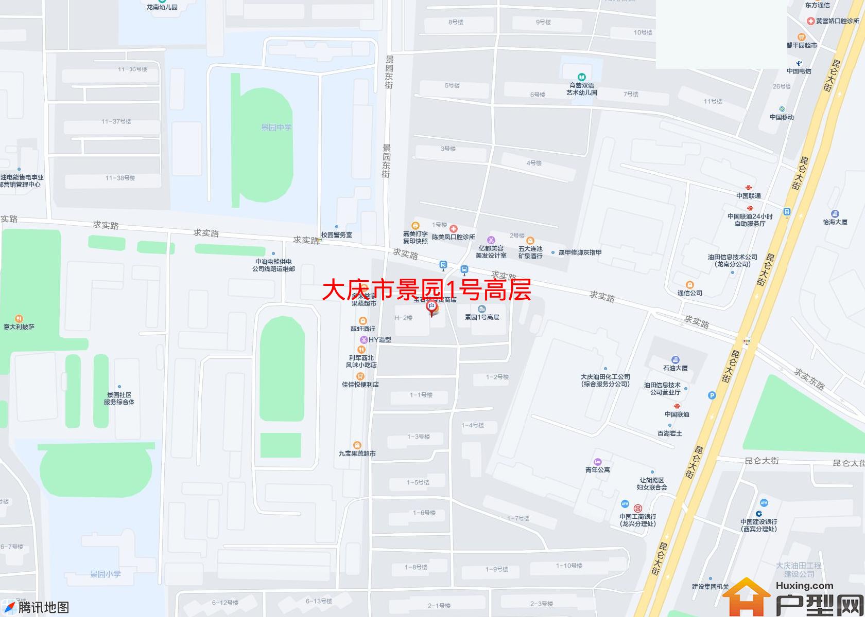 景园1号高层小区 - 户型网