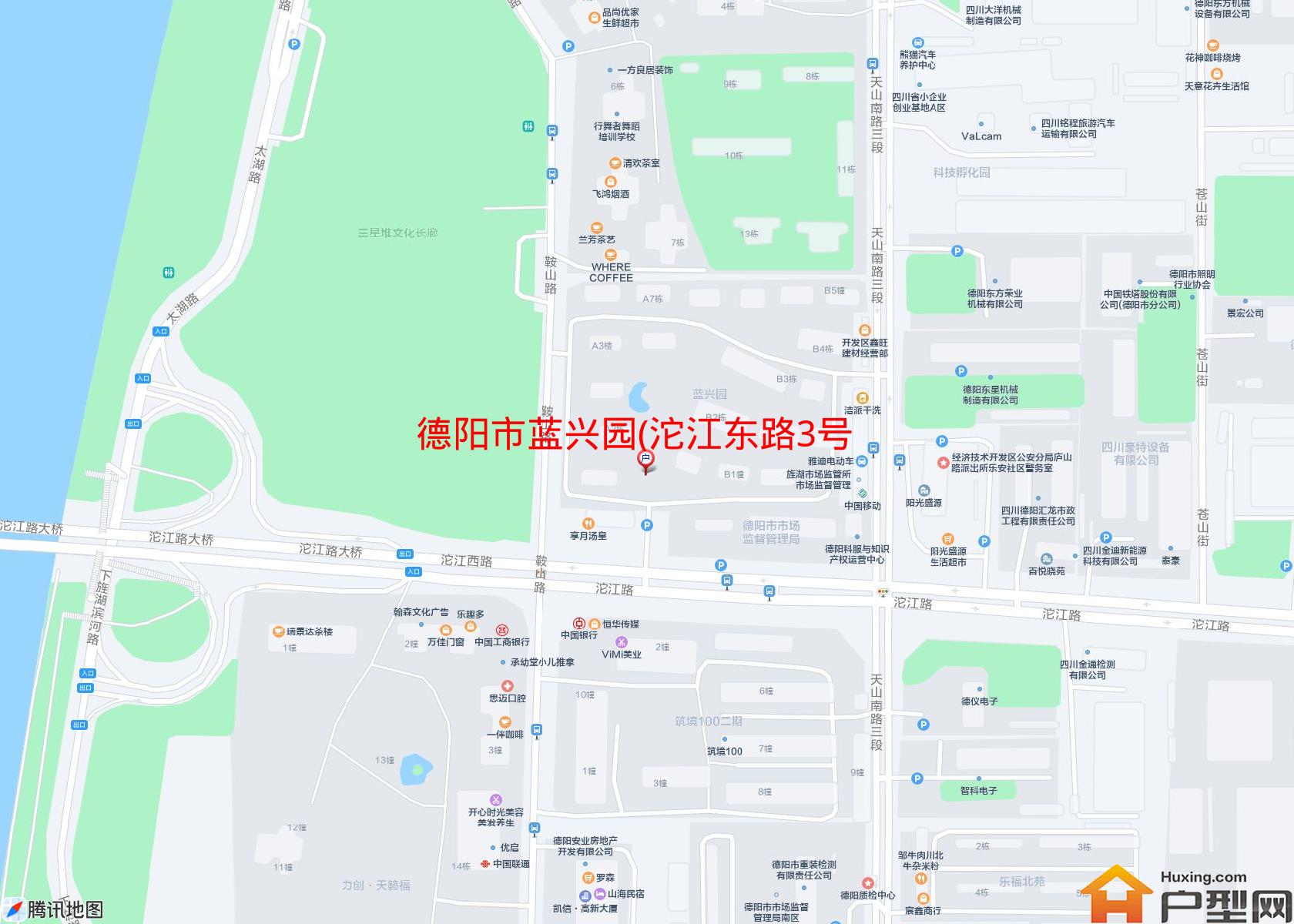 蓝兴园(沱江东路3号)小区 - 户型网
