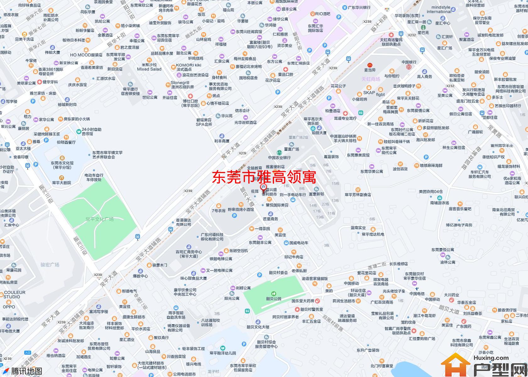 雅高领寓小区 - 户型网