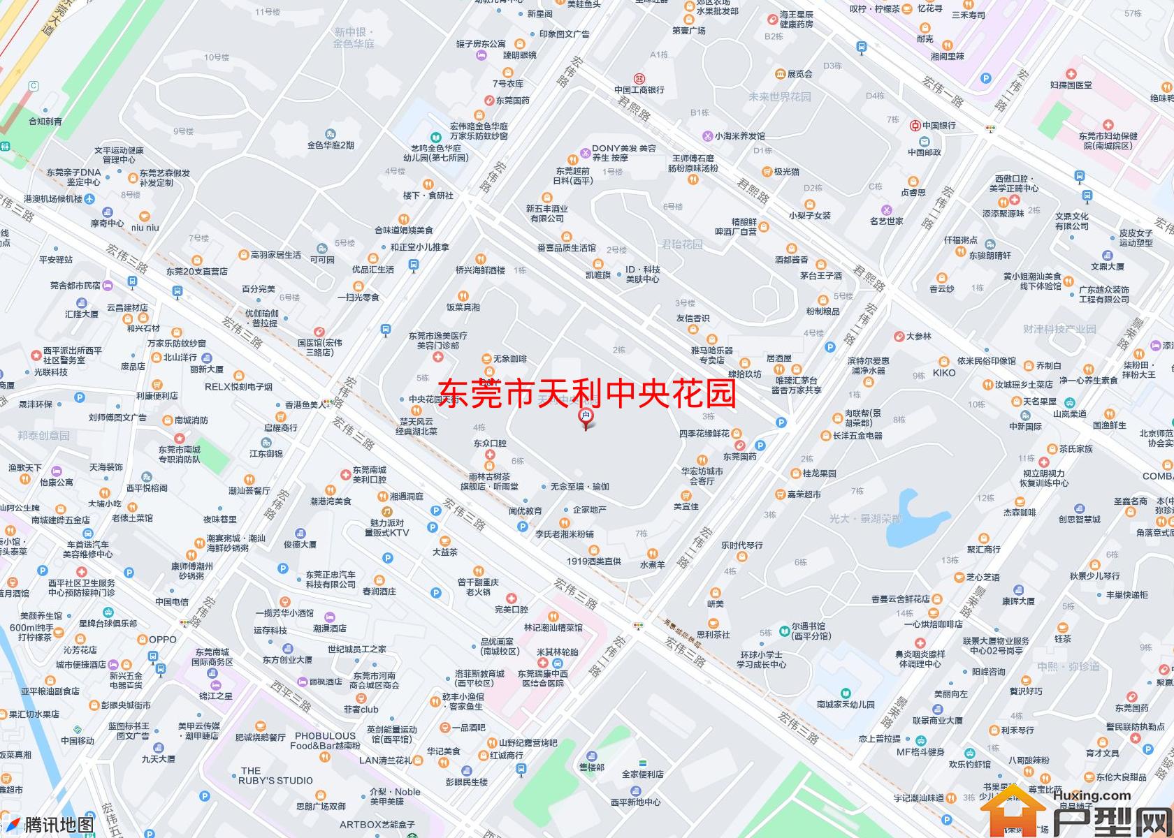 天利中央花园小区 - 户型网