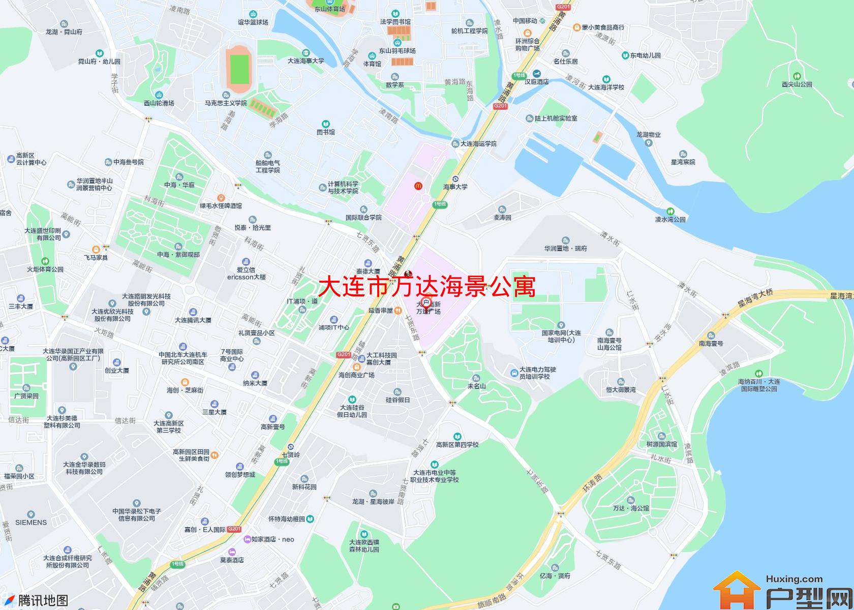 万达海景公寓小区 - 户型网