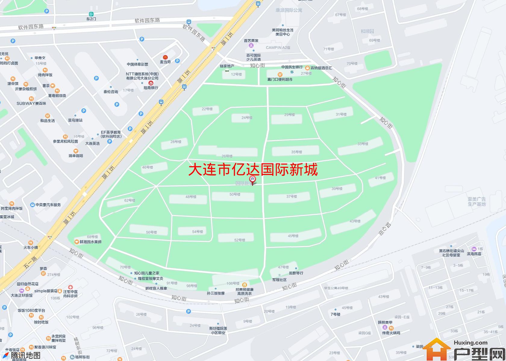 亿达国际新城小区 - 户型网