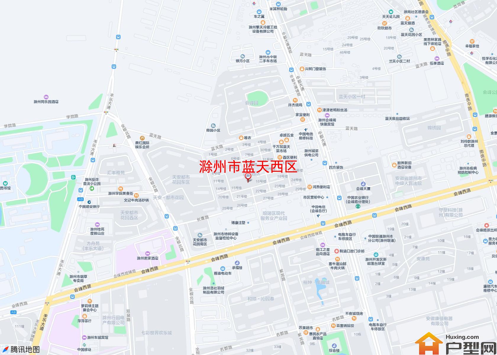 蓝天西区小区 - 户型网