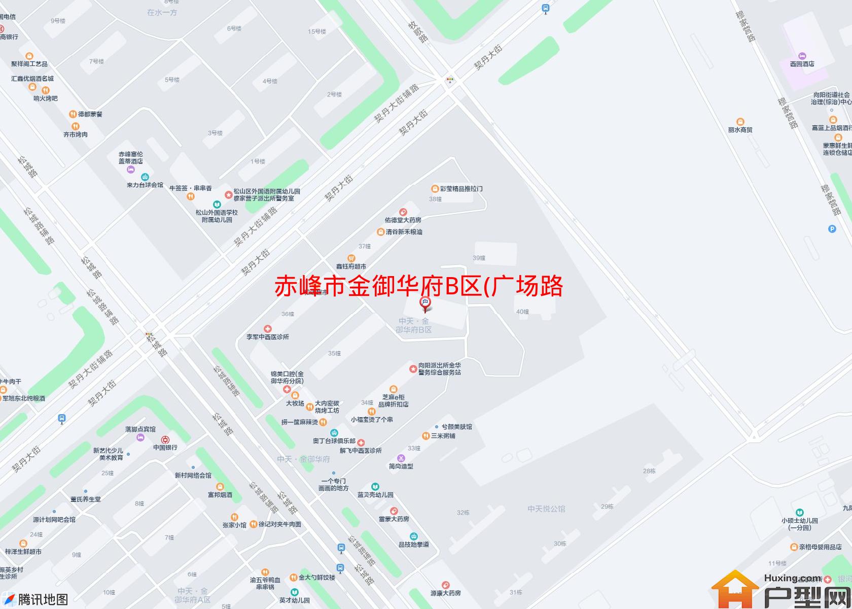 金御华府B区(广场路)小区 - 户型网