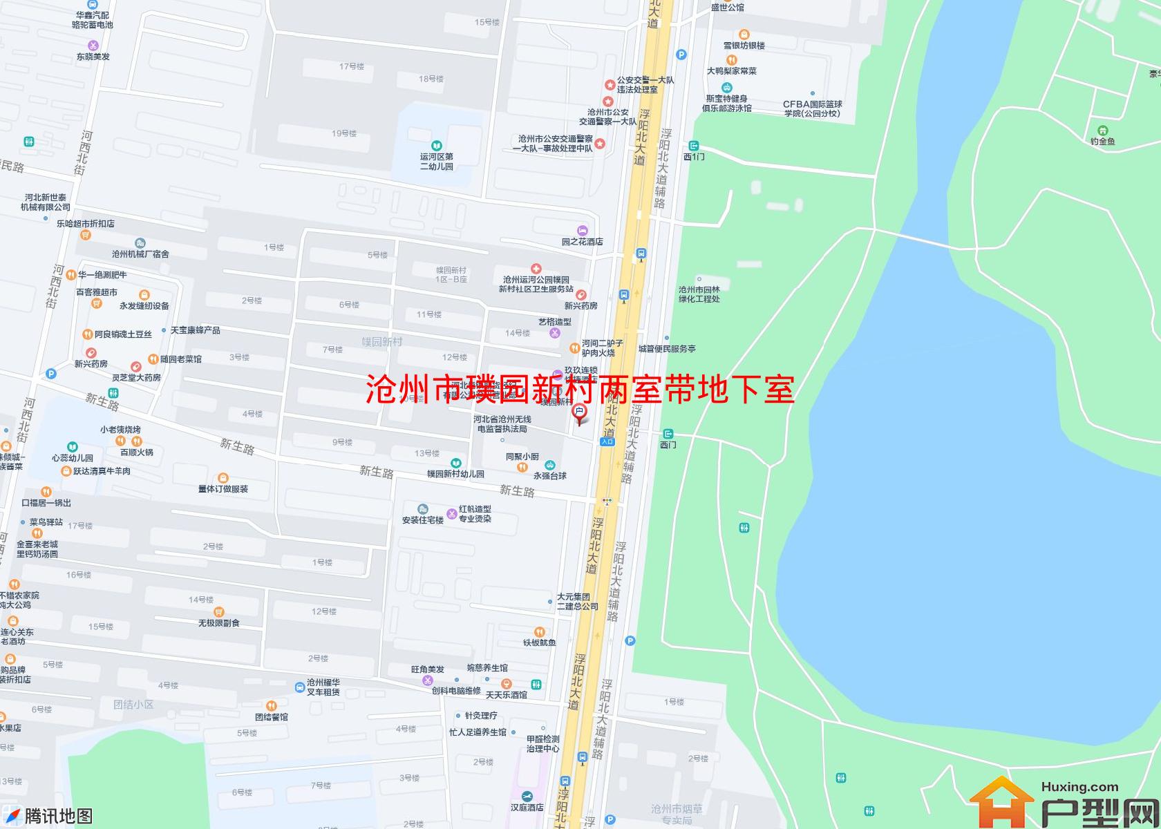 璞园新村两室带地下室小区 - 户型网