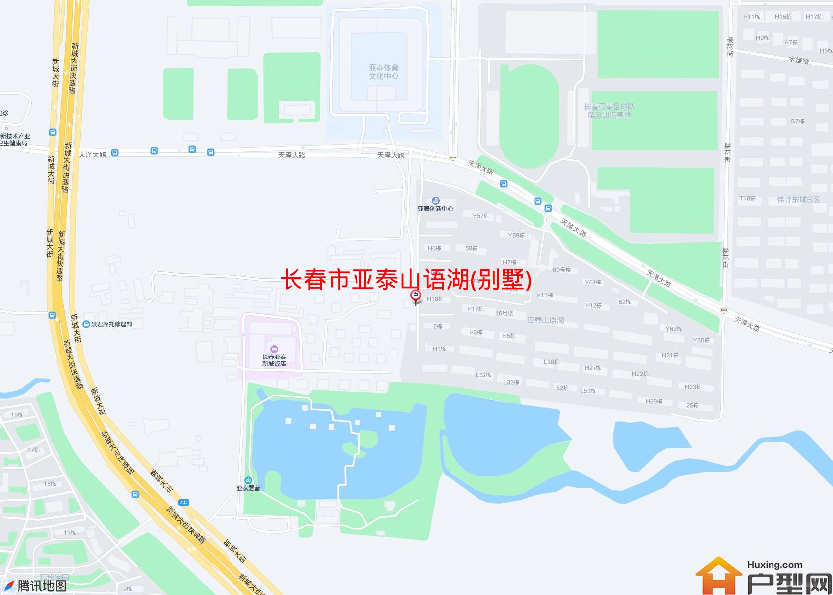 亚泰山语湖(别墅)小区 - 户型网