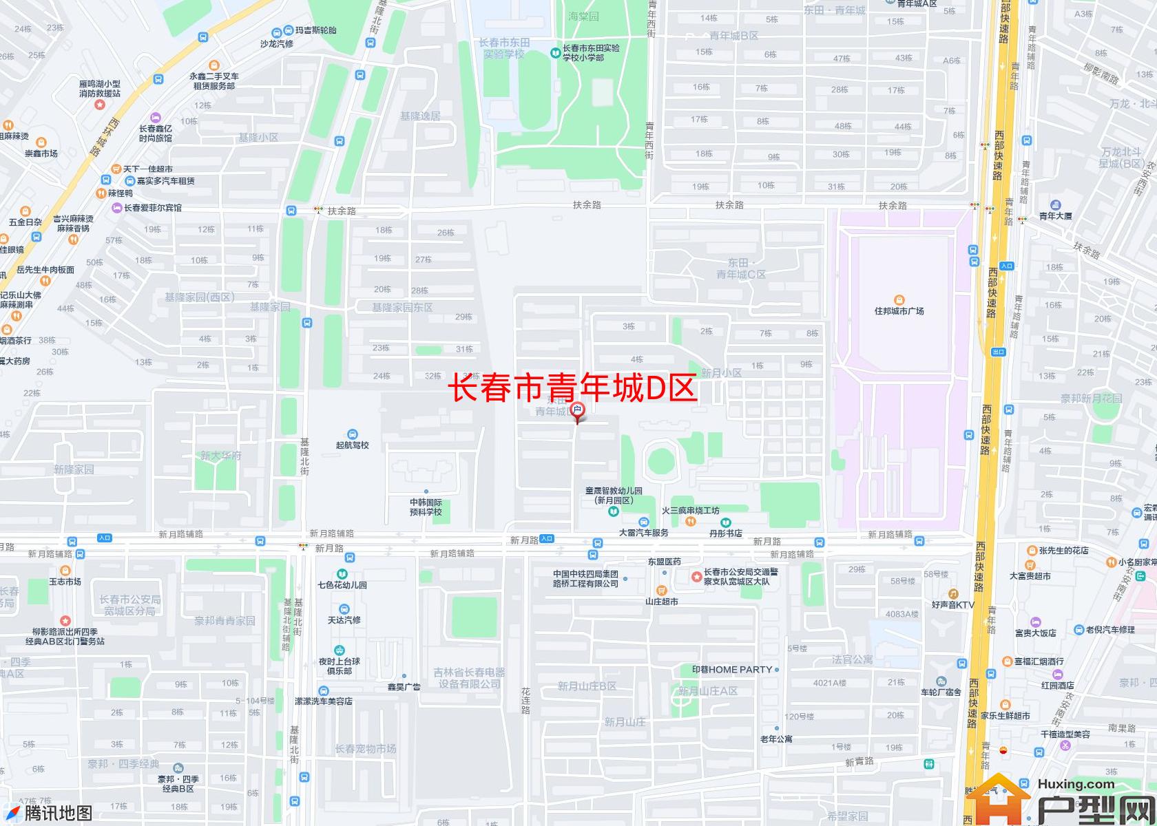 青年城D区小区 - 户型网