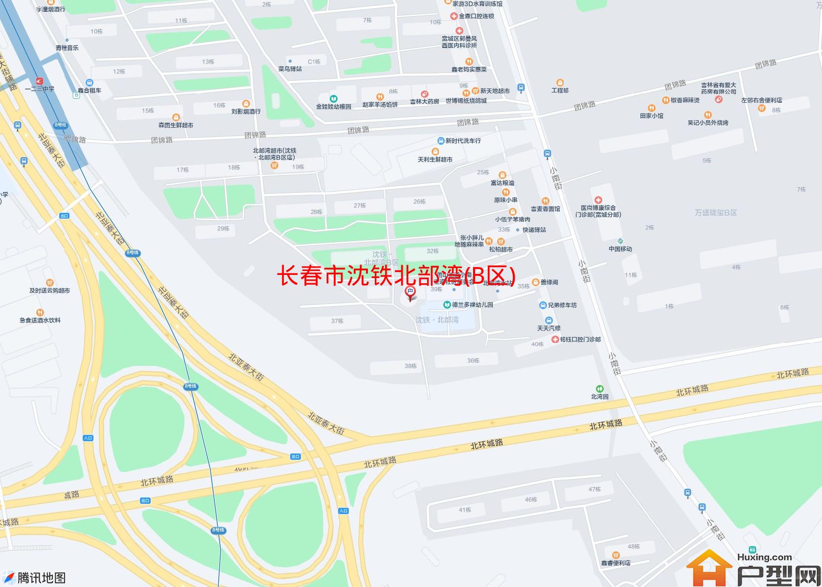 沈铁北部湾(B区)小区 - 户型网