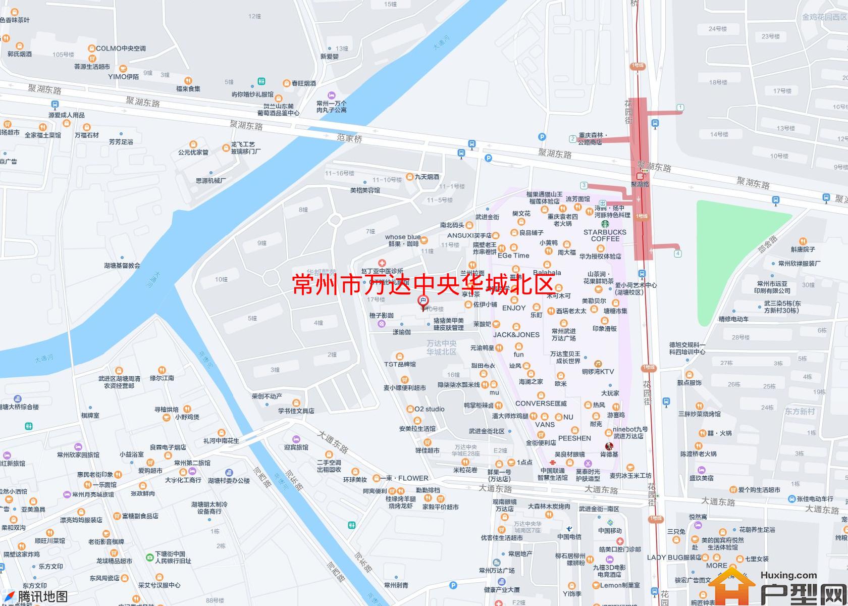万达中央华城北区小区 - 户型网