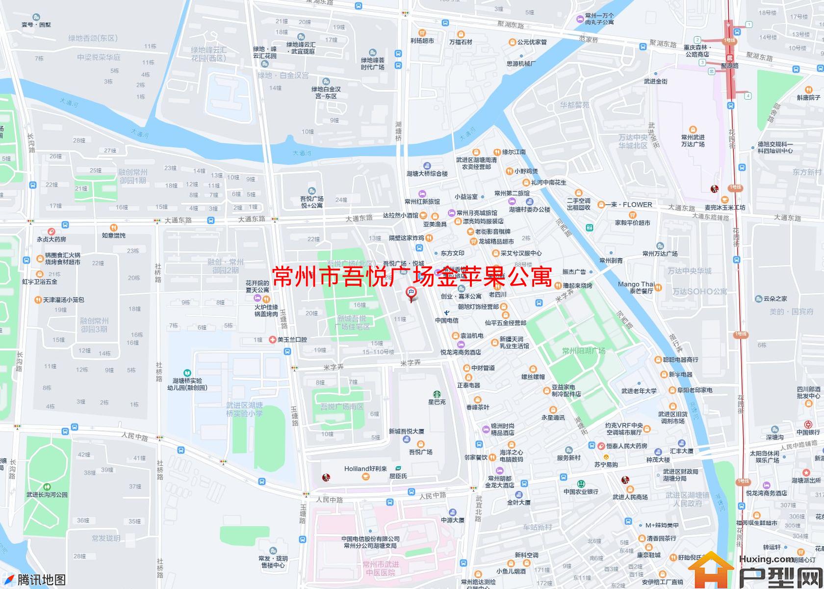 吾悦广场金苹果公寓小区 - 户型网