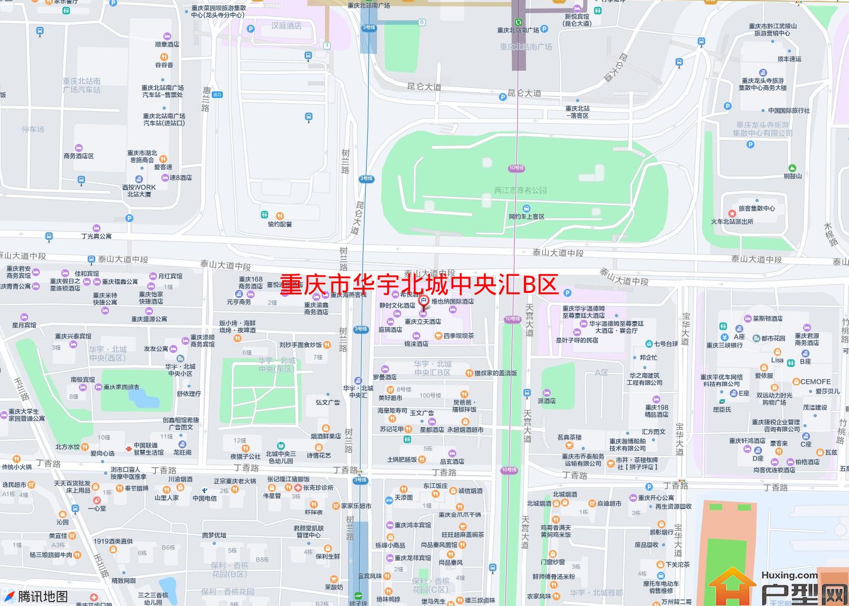 华宇北城中央汇B区小区 - 户型网