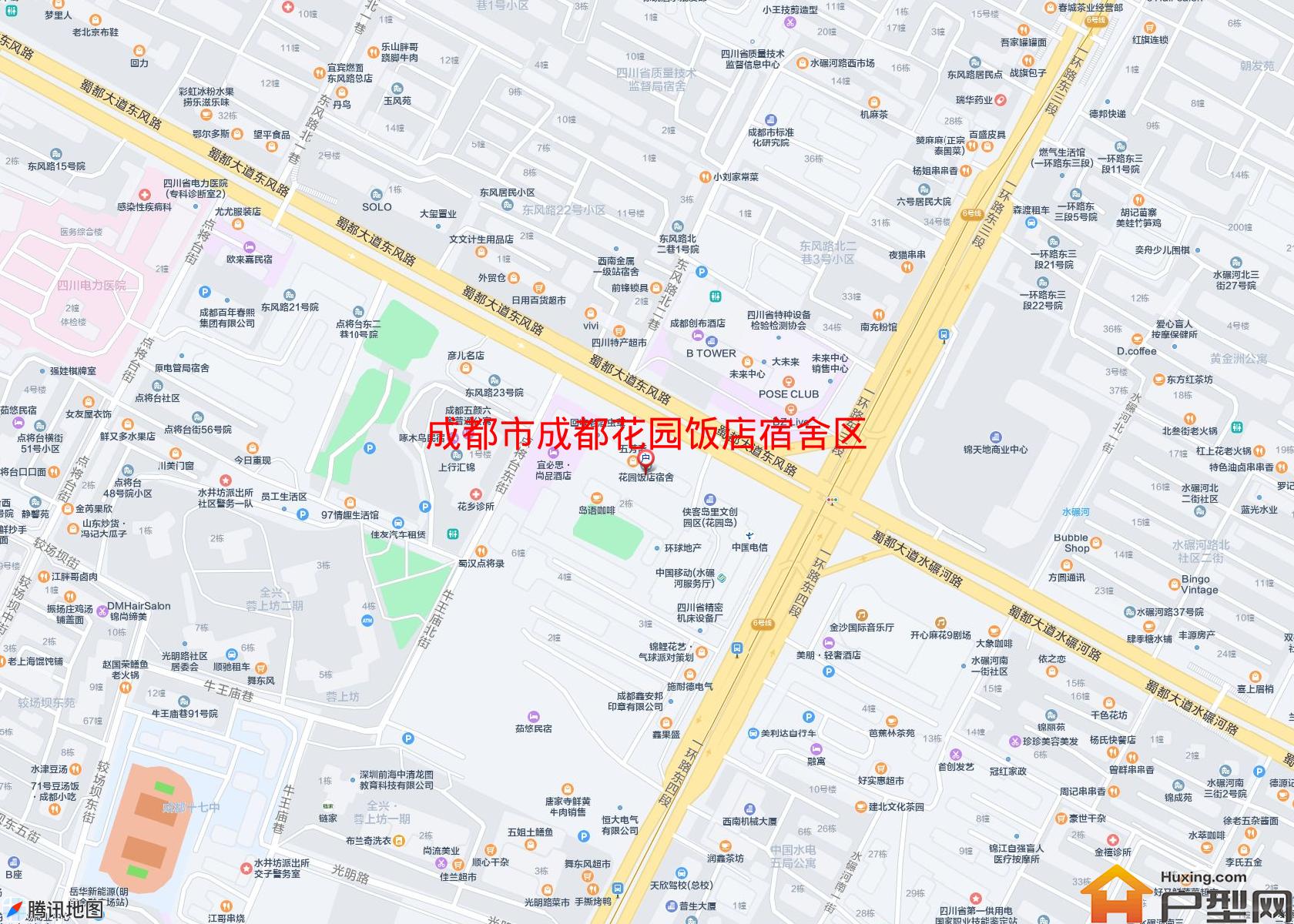 成都花园饭店宿舍区小区 - 户型网