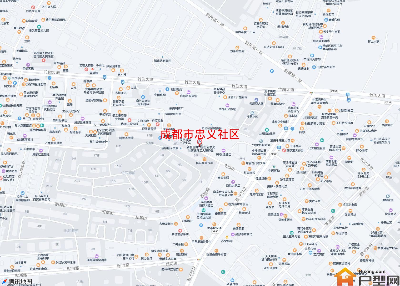 忠义社区小区 - 户型网