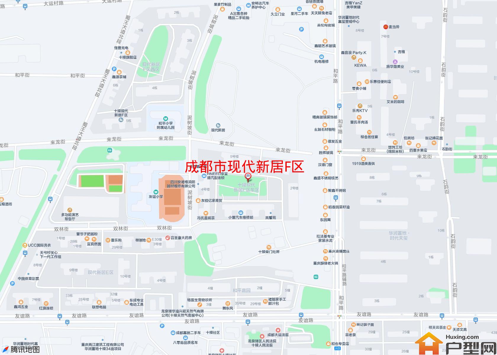 现代新居F区小区 - 户型网