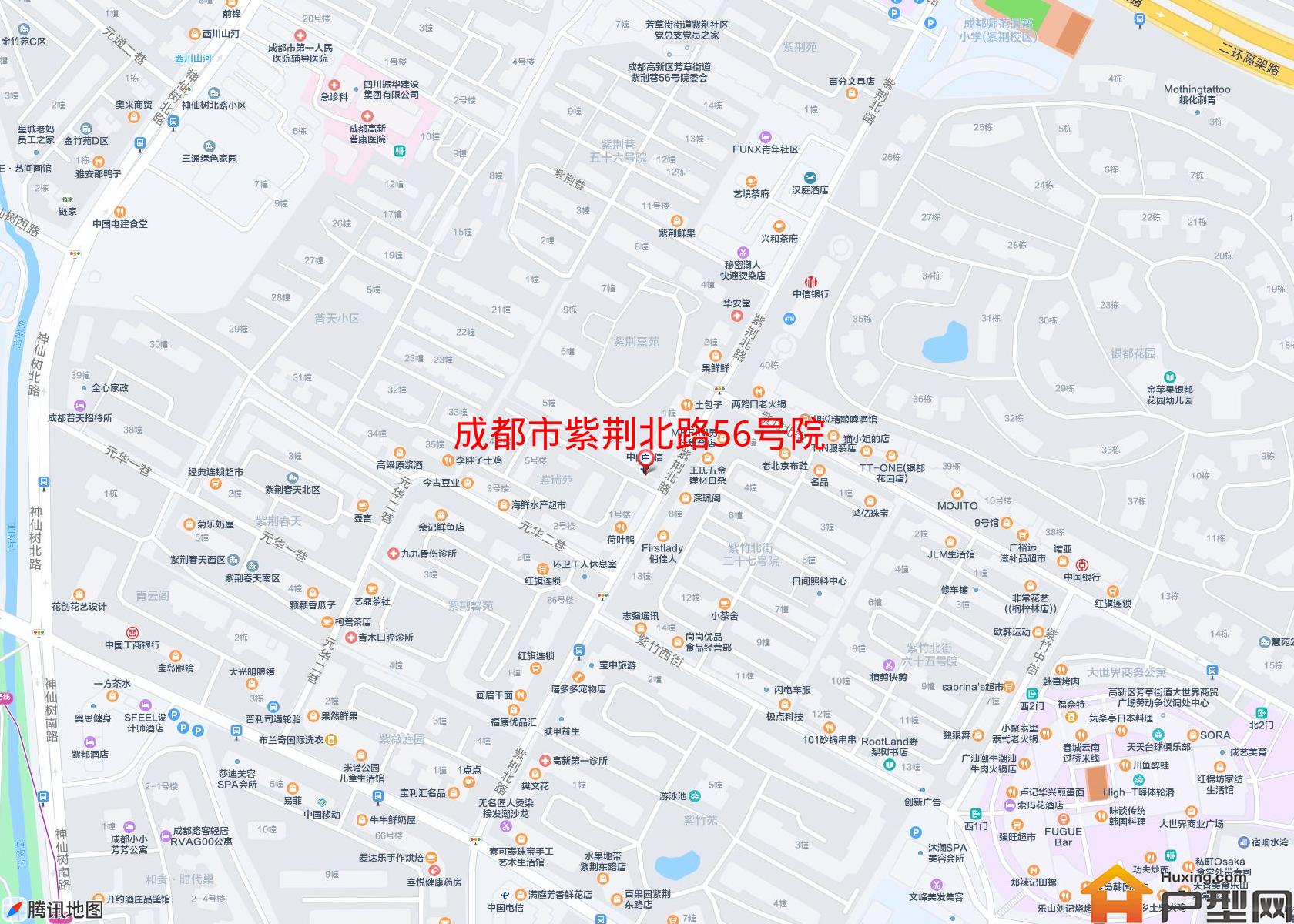 紫荆北路56号院小区 - 户型网