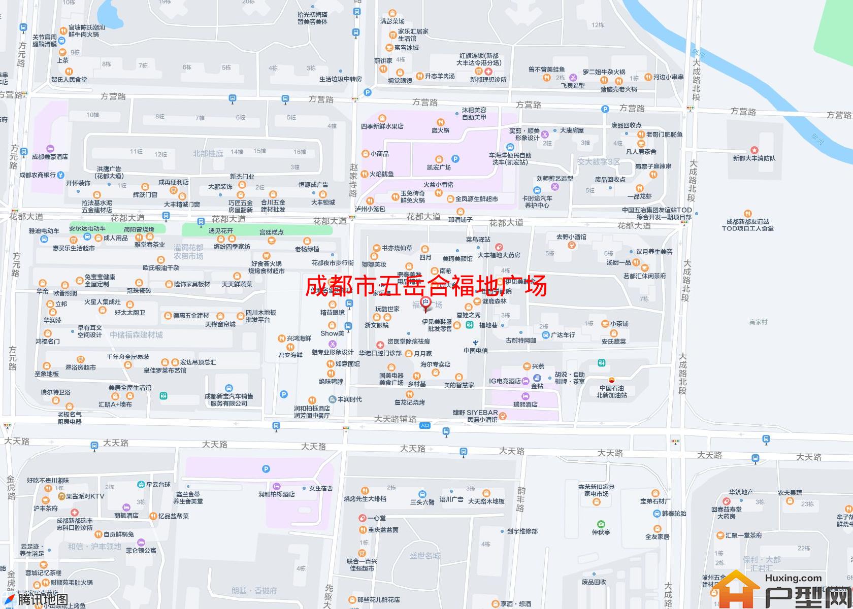 五岳合福地广场小区 - 户型网