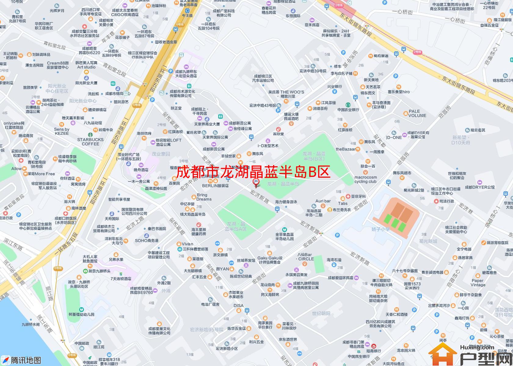 龙湖晶蓝半岛B区小区 - 户型网