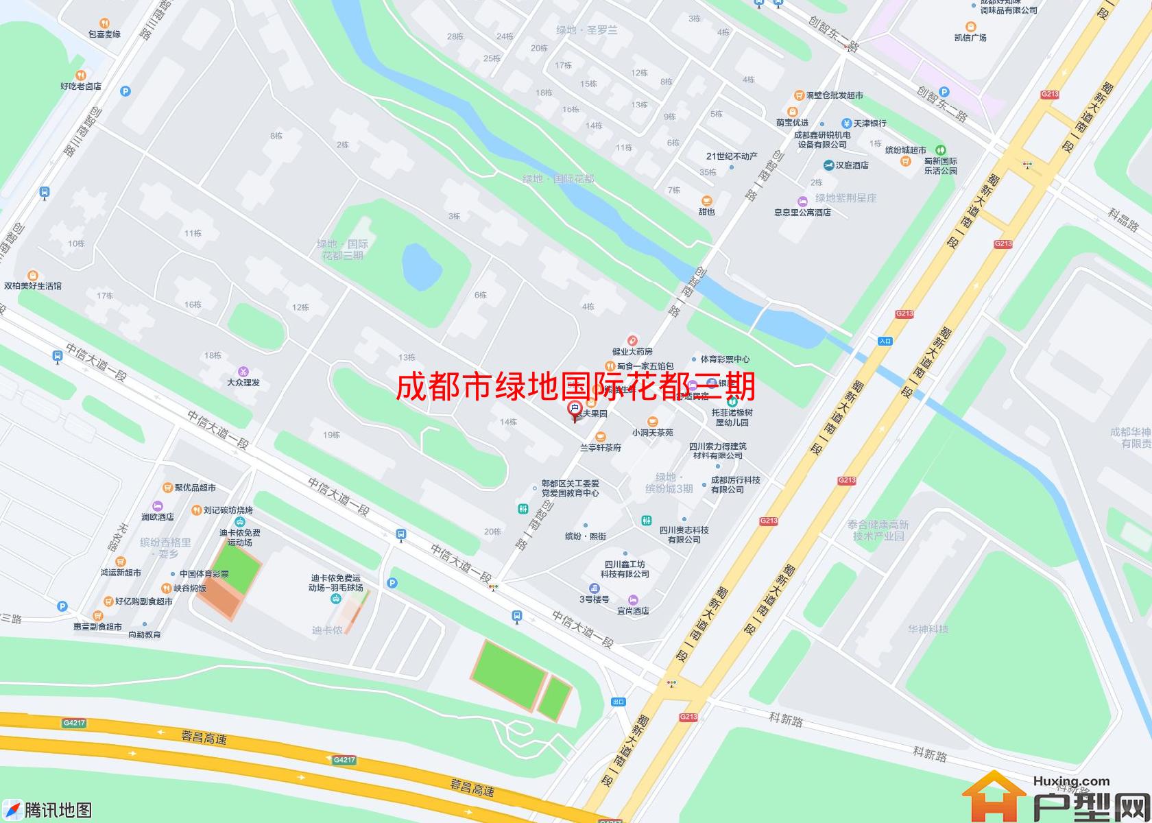 绿地国际花都三期小区 - 户型网