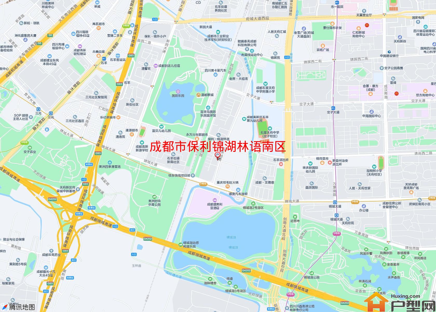保利锦湖林语南区小区 - 户型网