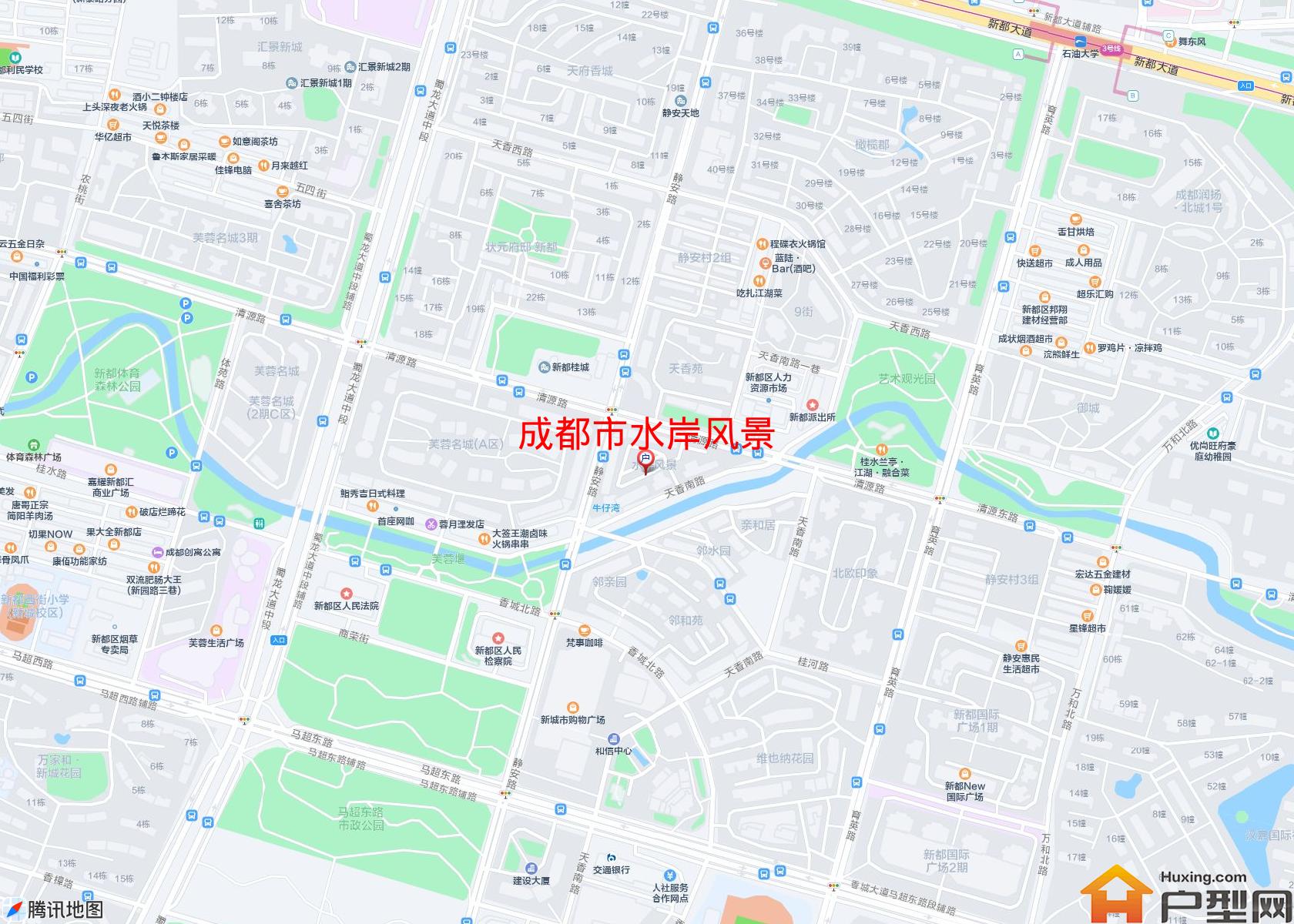 水岸风景小区 - 户型网