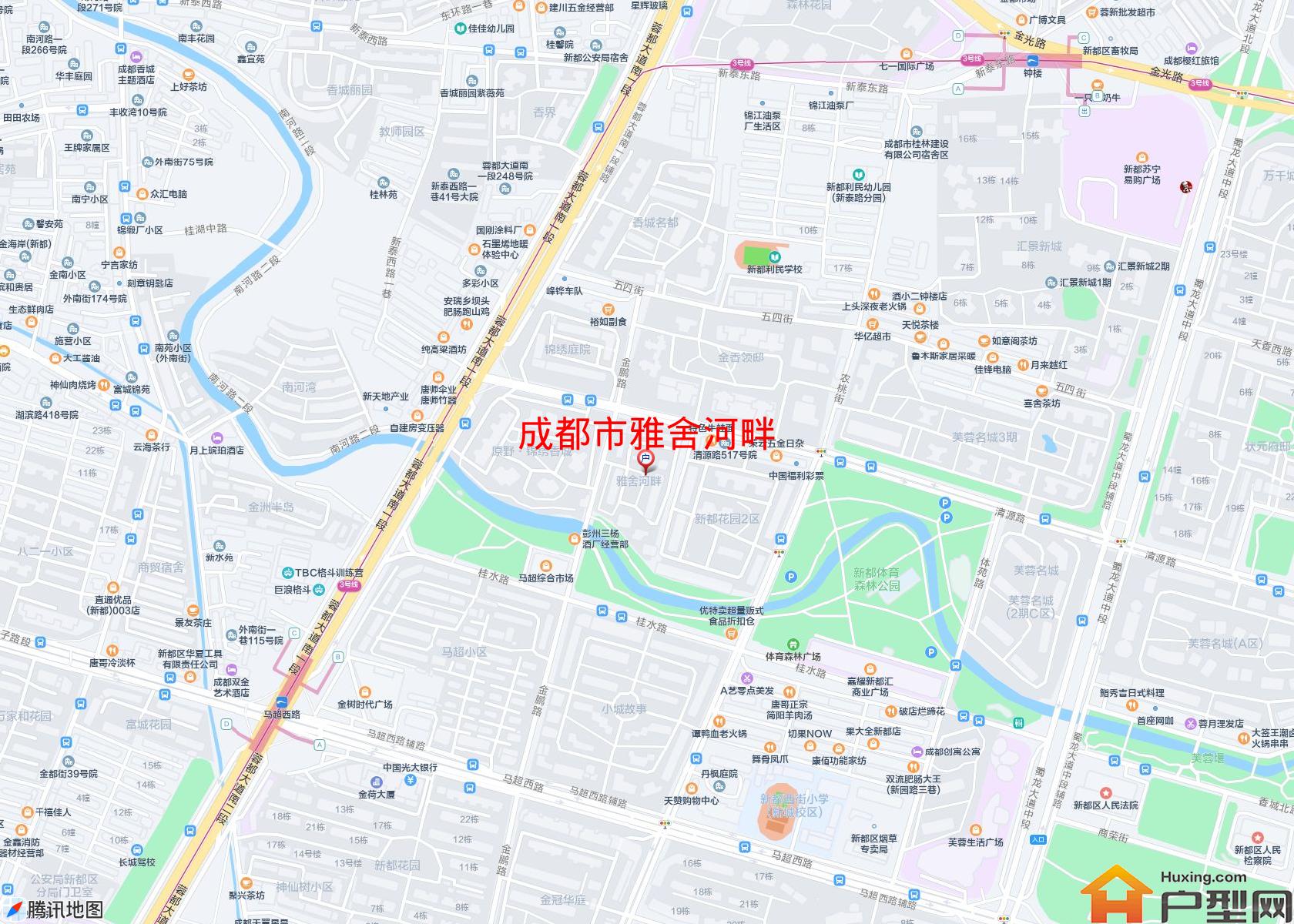 雅舍河畔小区 - 户型网