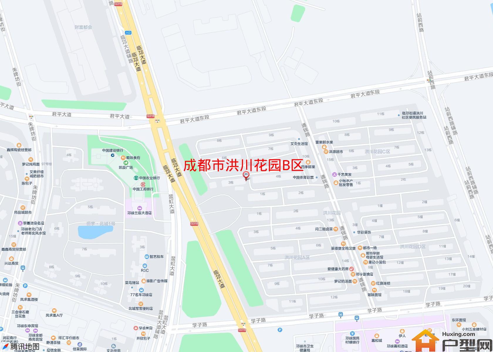 洪川花园B区小区 - 户型网