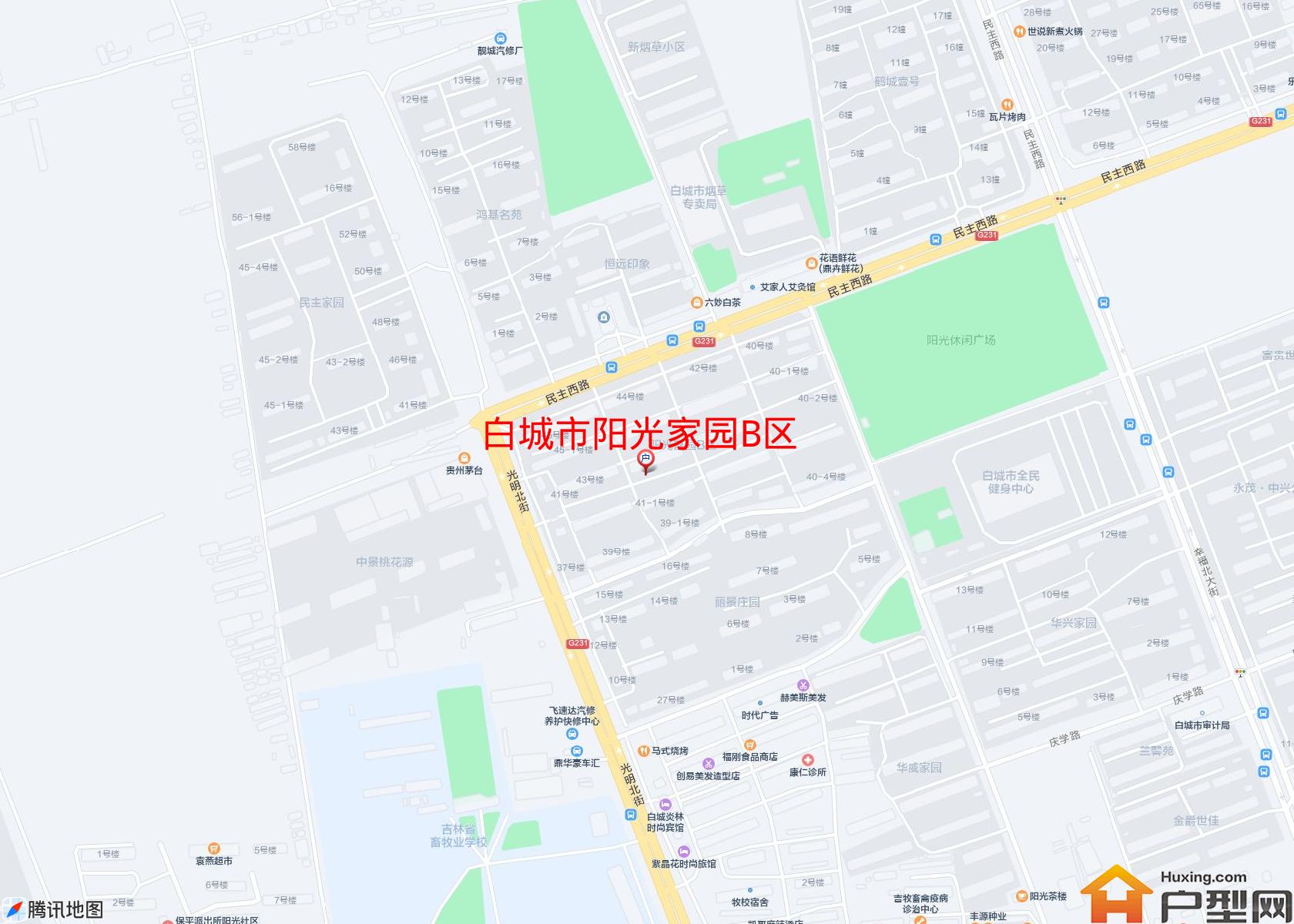 阳光家园B区小区 - 户型网