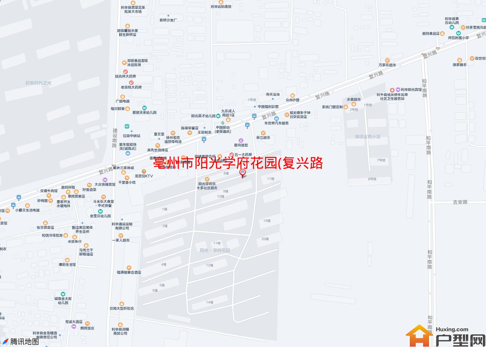 阳光学府花园(复兴路)小区 - 户型网