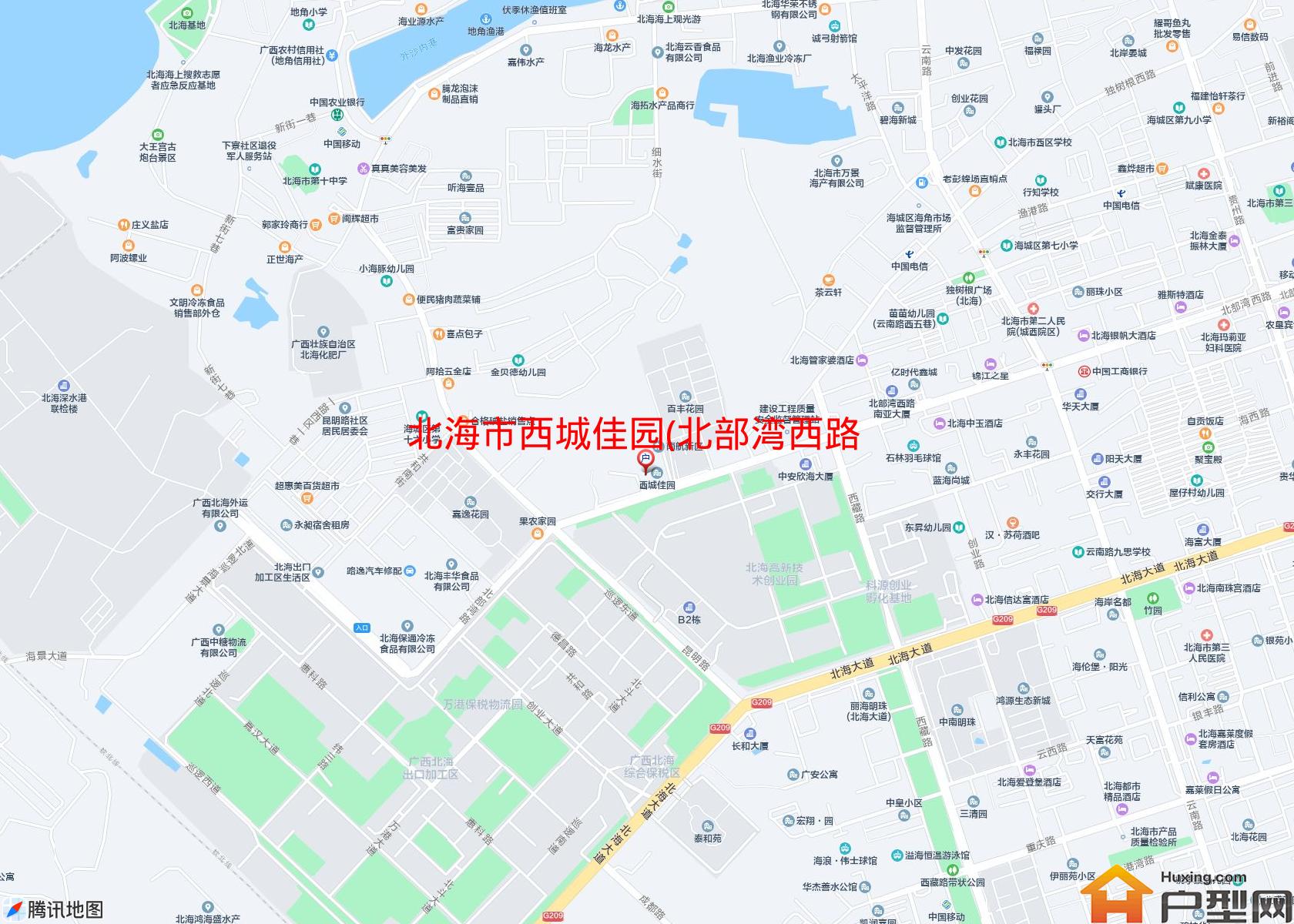 西城佳园(北部湾西路89号)小区 - 户型网