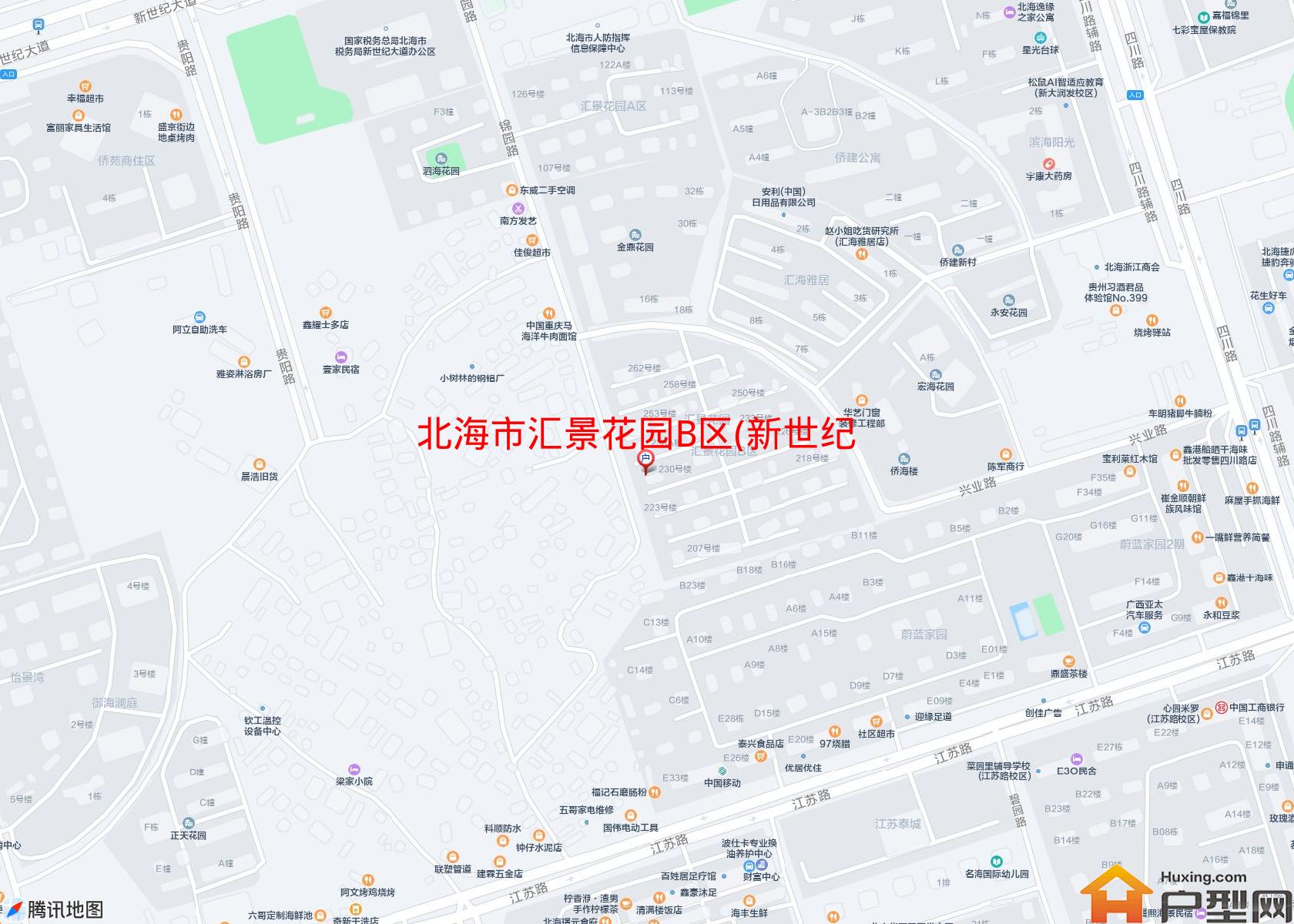 汇景花园B区(新世纪大道)小区 - 户型网