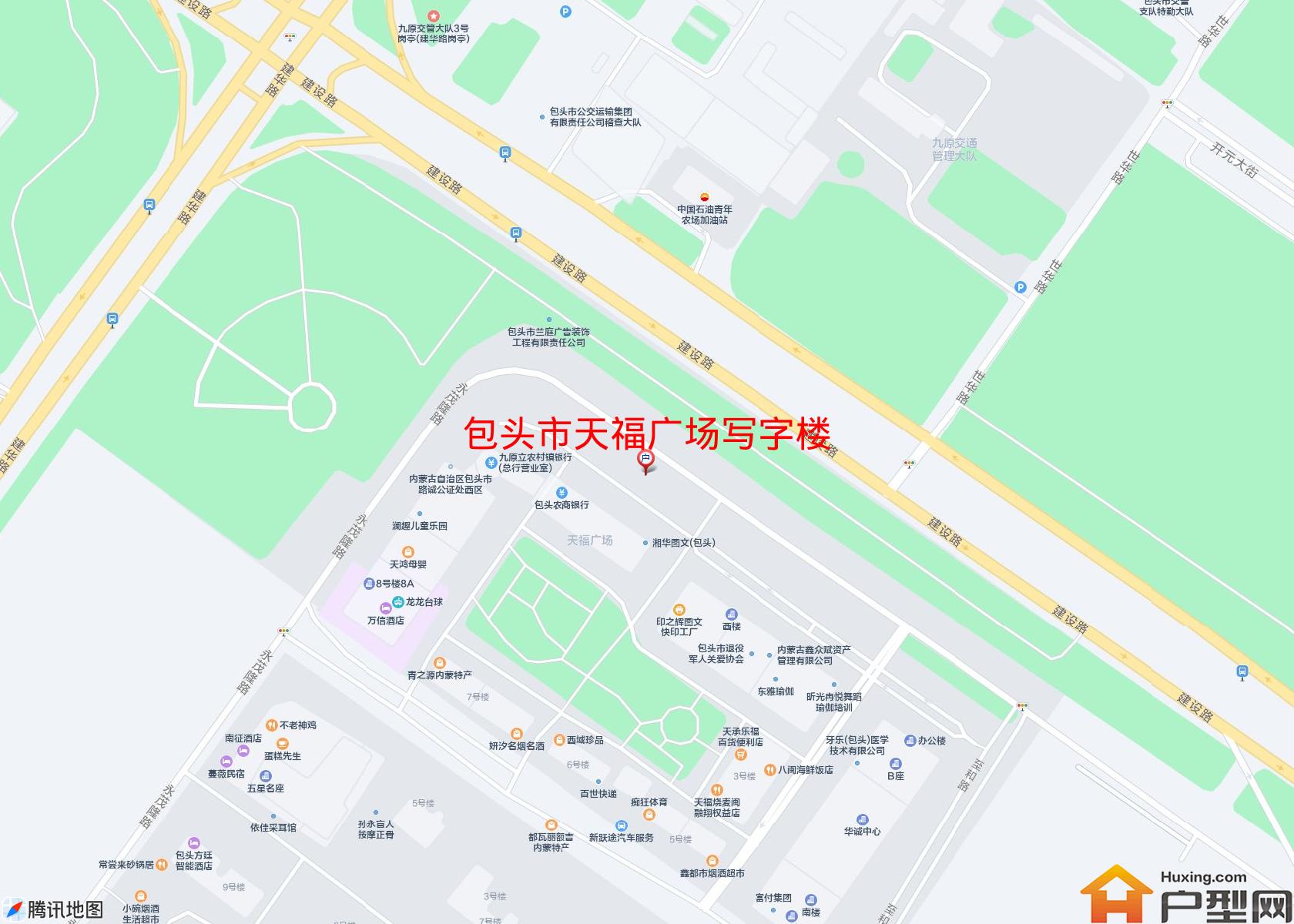 天福广场写字楼小区 - 户型网