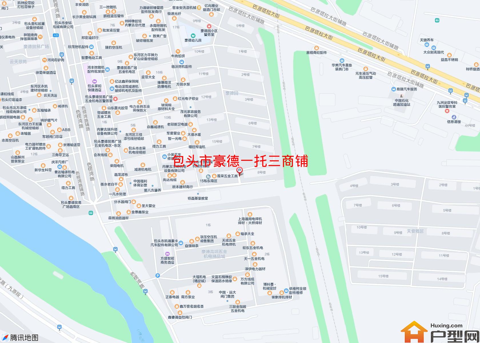 豪德一托三商铺小区 - 户型网