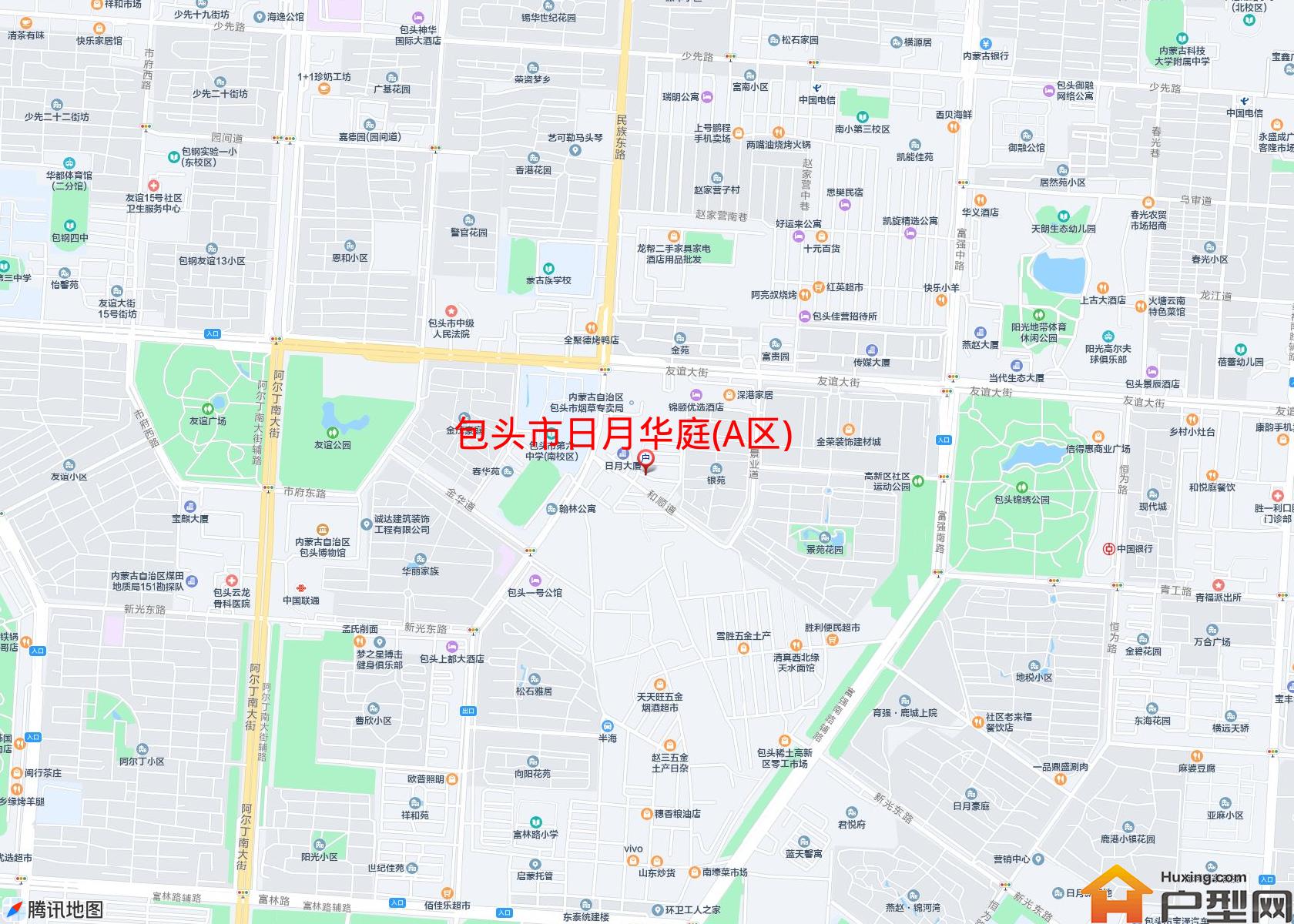 日月华庭(A区)小区 - 户型网