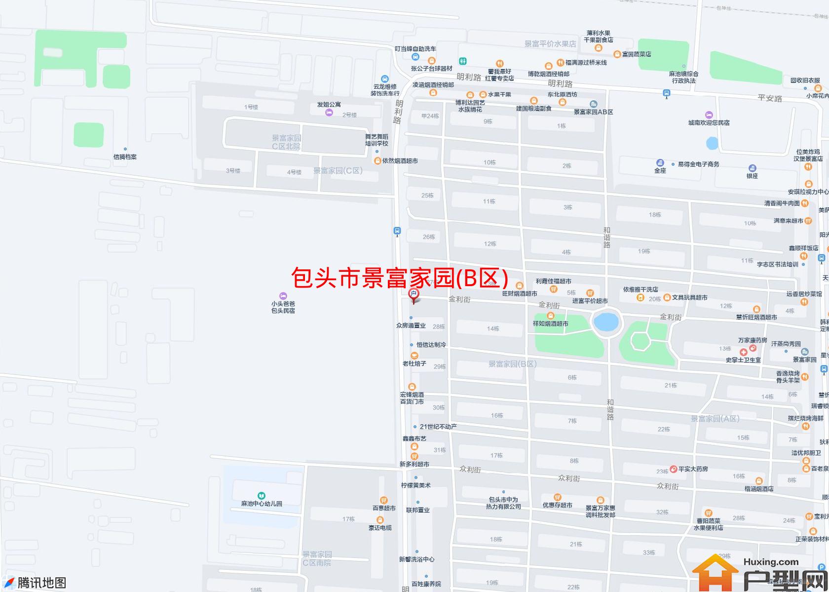 景富家园(B区)小区 - 户型网
