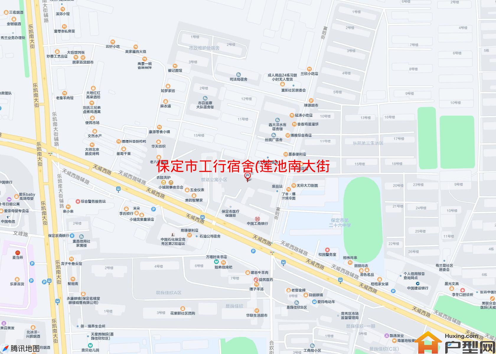 工行宿舍(莲池南大街)小区 - 户型网