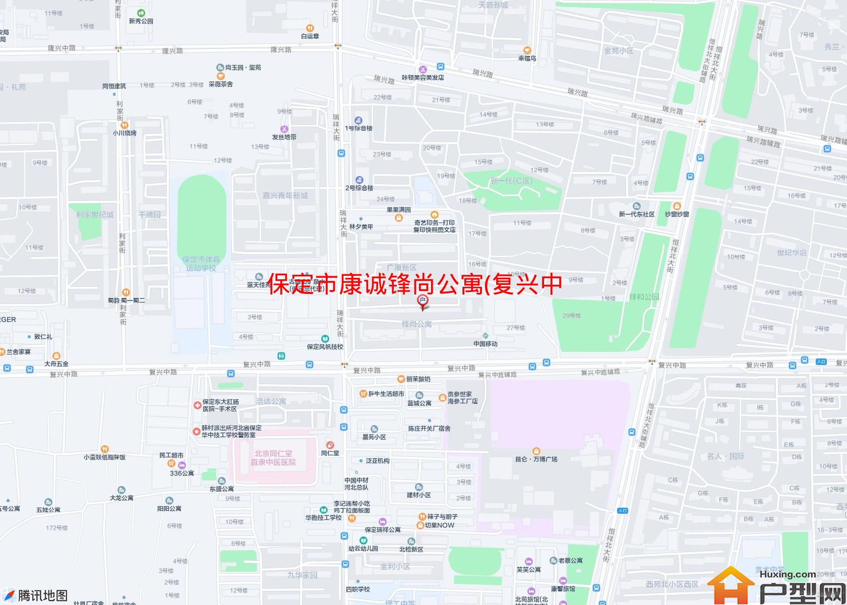 康诚锋尚公寓(复兴中路)小区 - 户型网