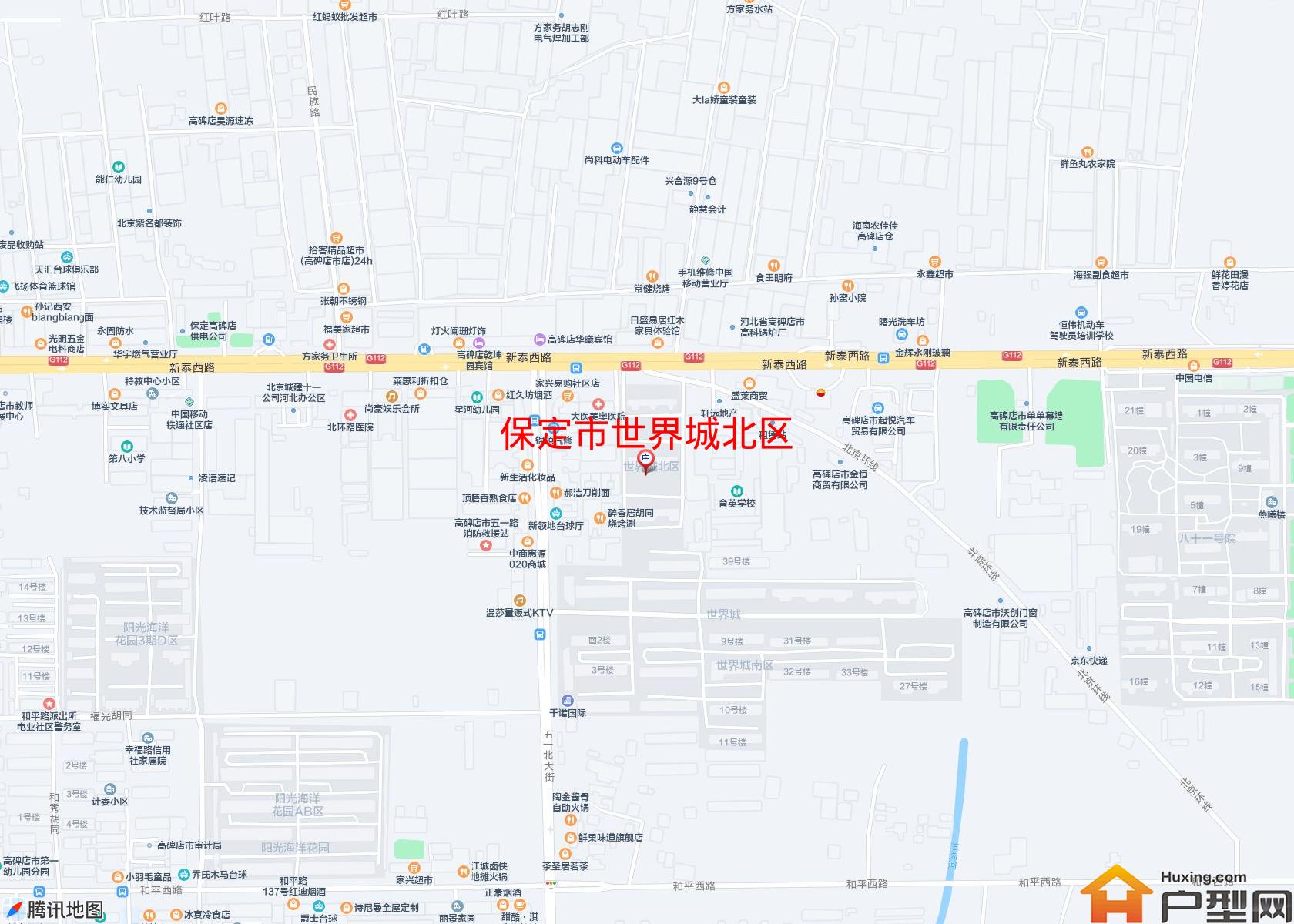 世界城北区小区 - 户型网